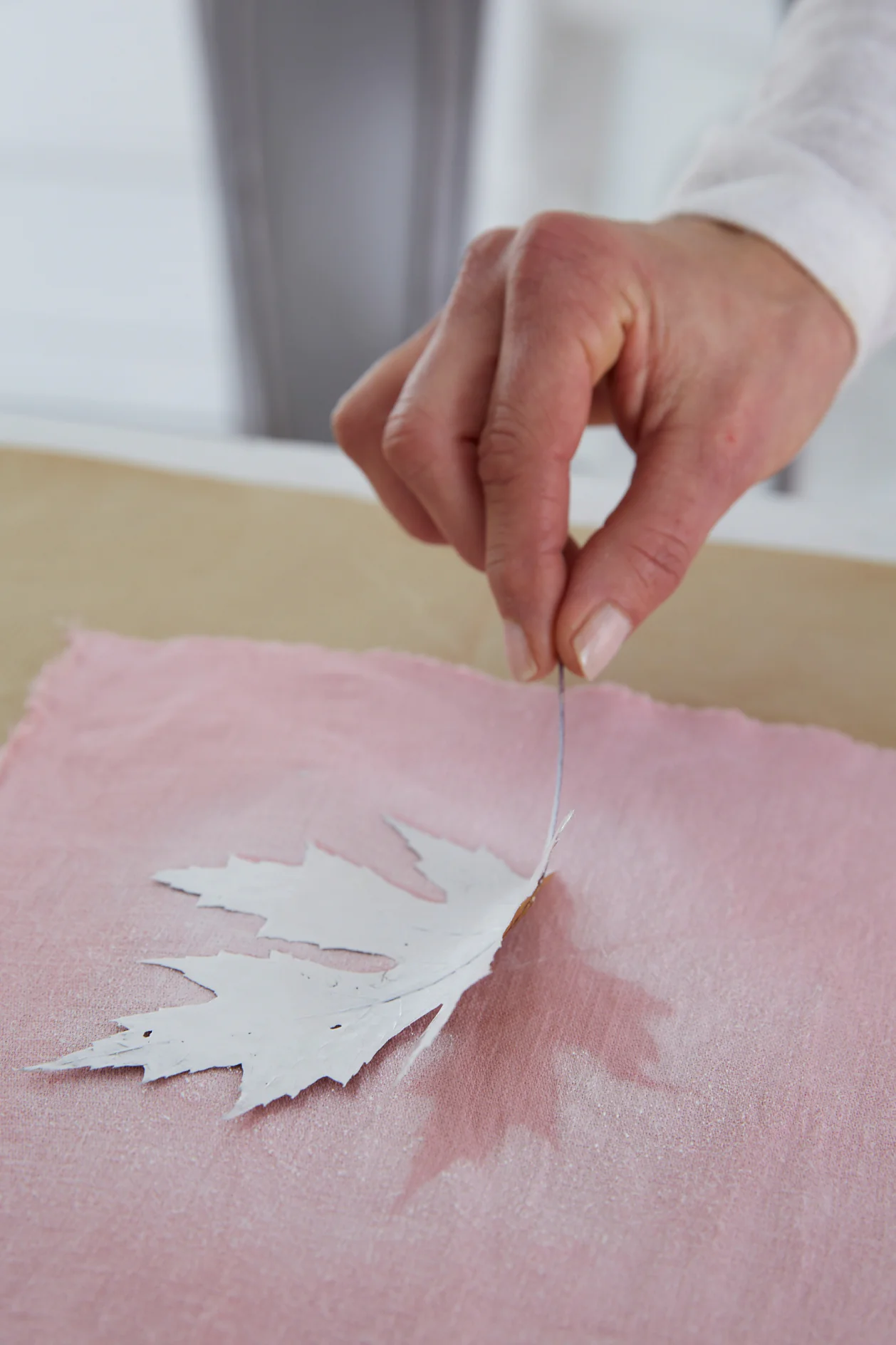 DIY Table Runner Step 4 - Autumn Leaf