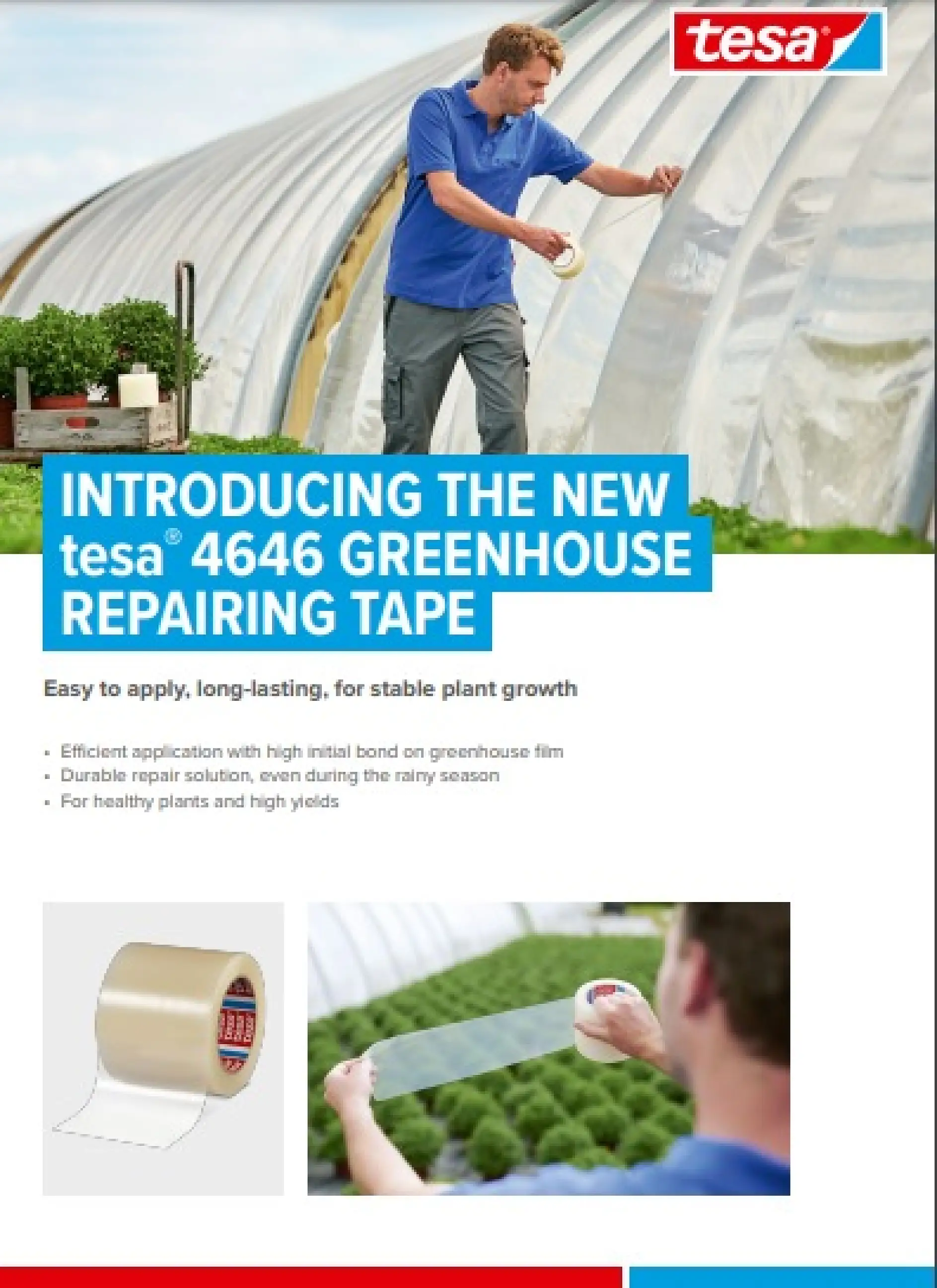 tesa® 4646 Greenhouse Repairing Tape