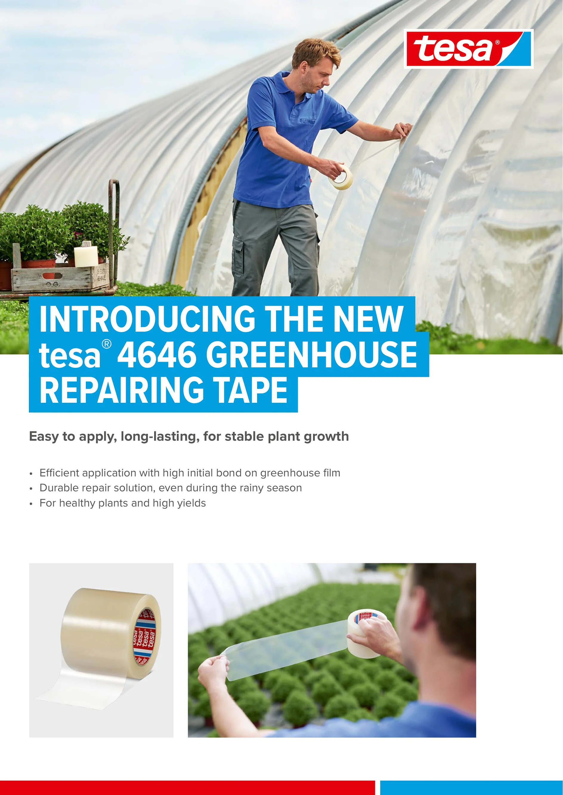 tesa® 4646 Greenhouse Repairing Tape