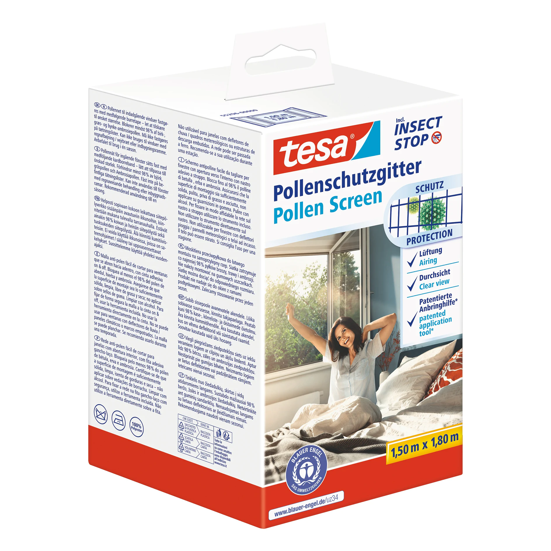 tesa® Insect Stop Zanzariere Attacca & Stacca COMFORT per Finestre - tesa