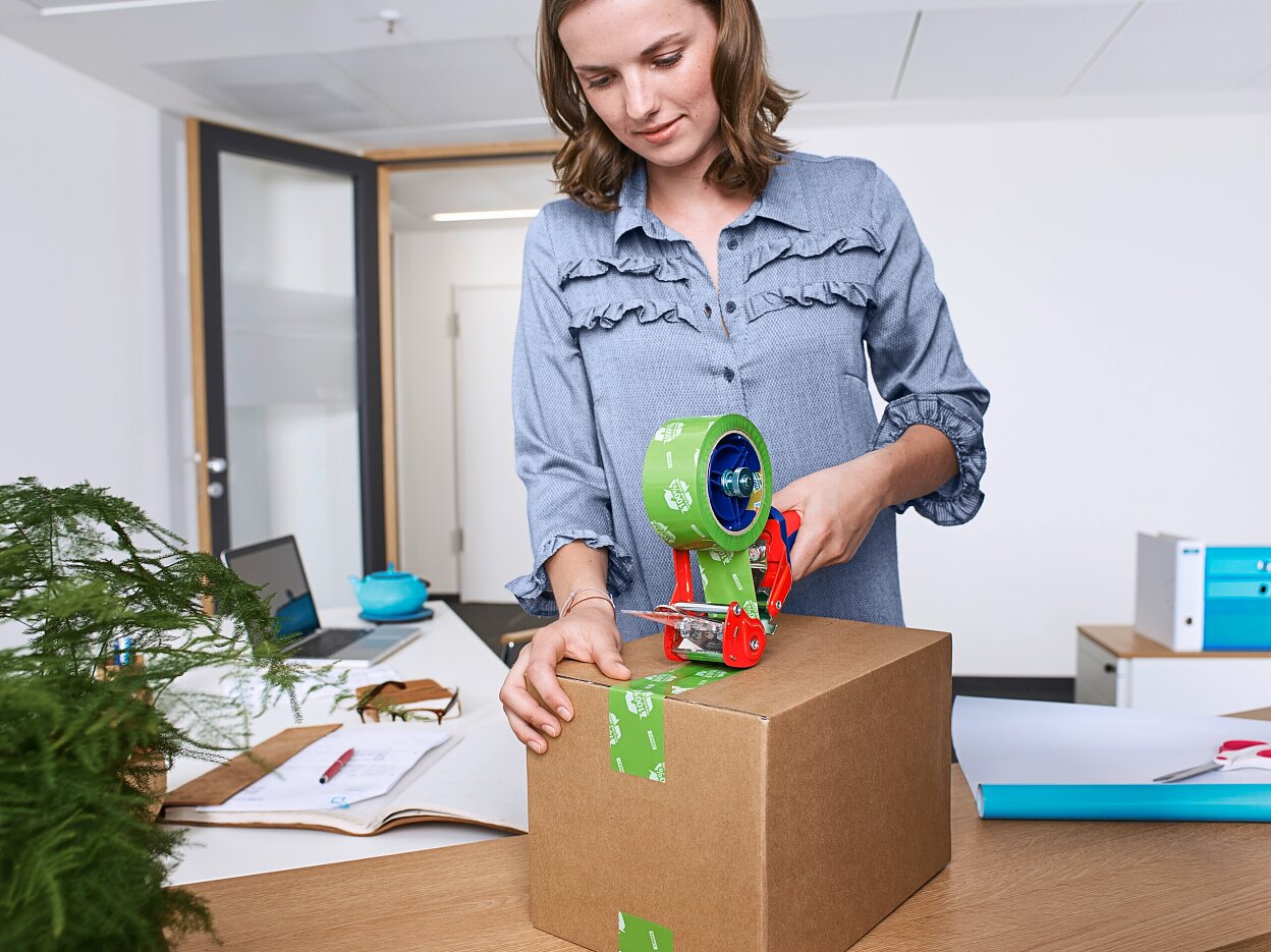 [en-en] 1x tesapack eco printed + Dispenser