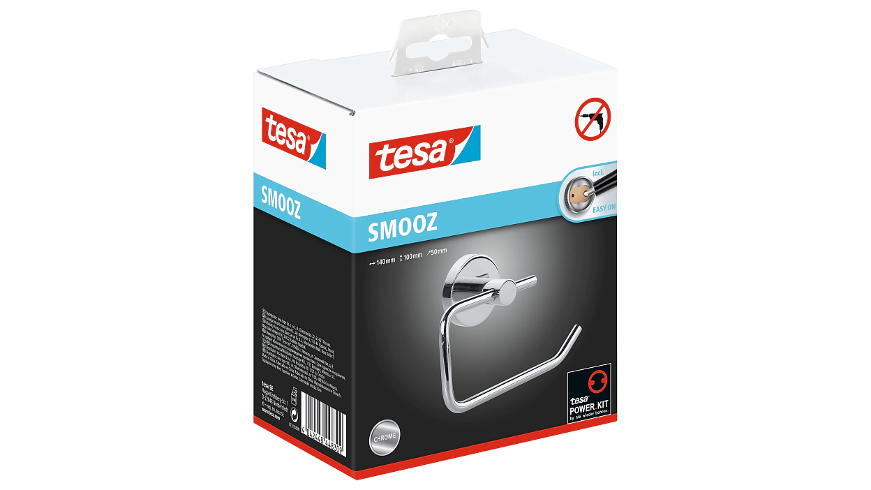 [en-en] tesa Smooz Toilet Roll Holder w/o Lid