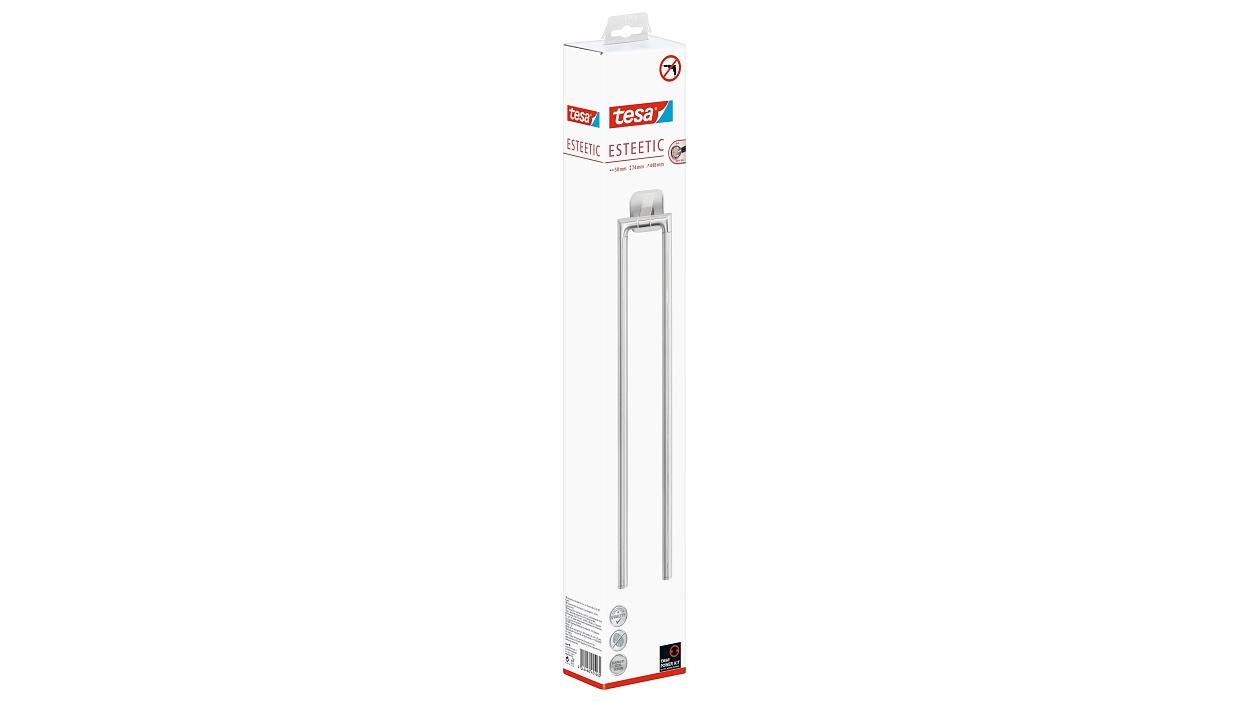[en-en] tesa Esteetic 2-Armed Towel Holder