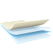 tesa double sided tackified acrylic adhesive with pet film backing transparent