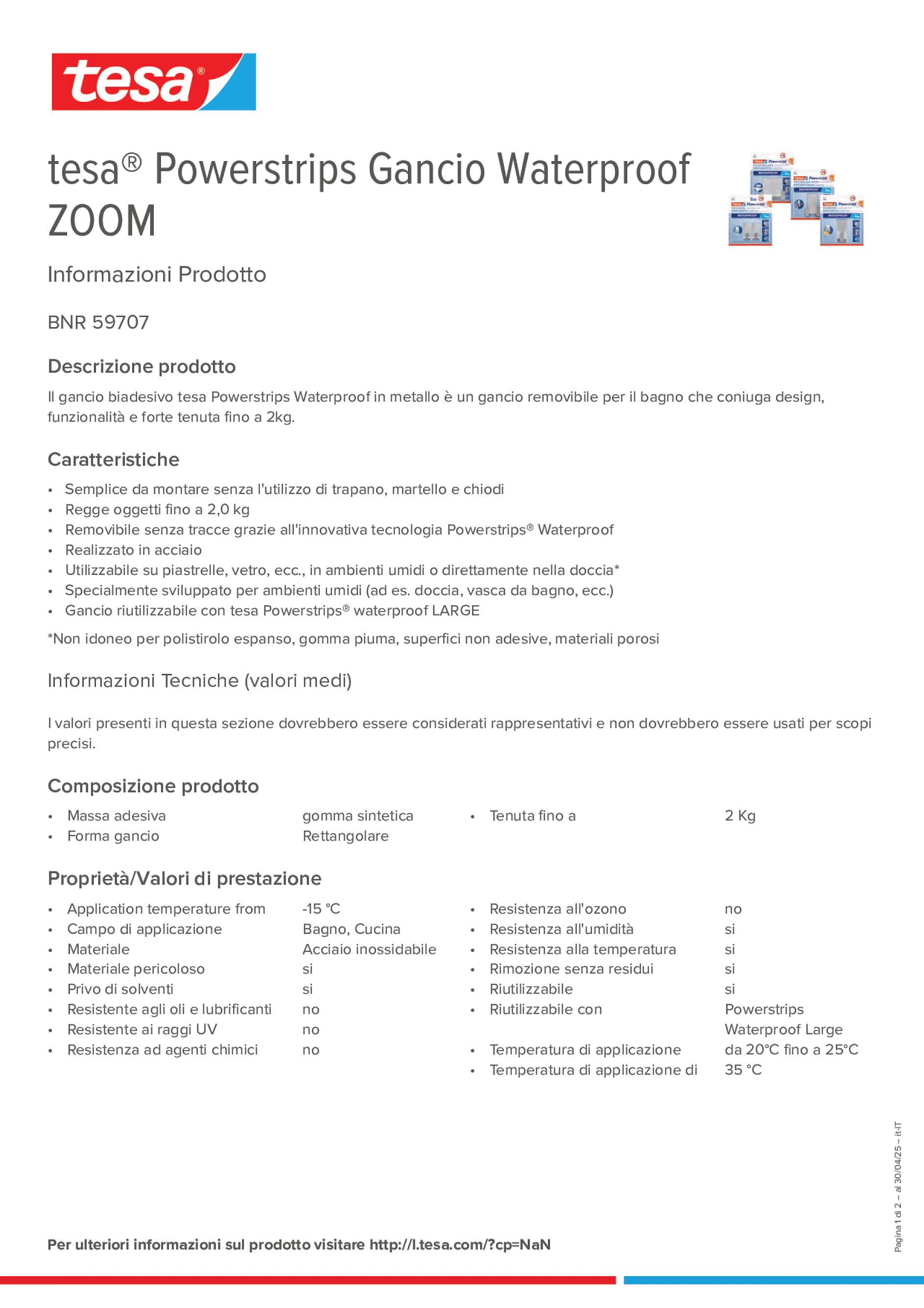 Product information_tesa® Powerstrips 59707_it-IT