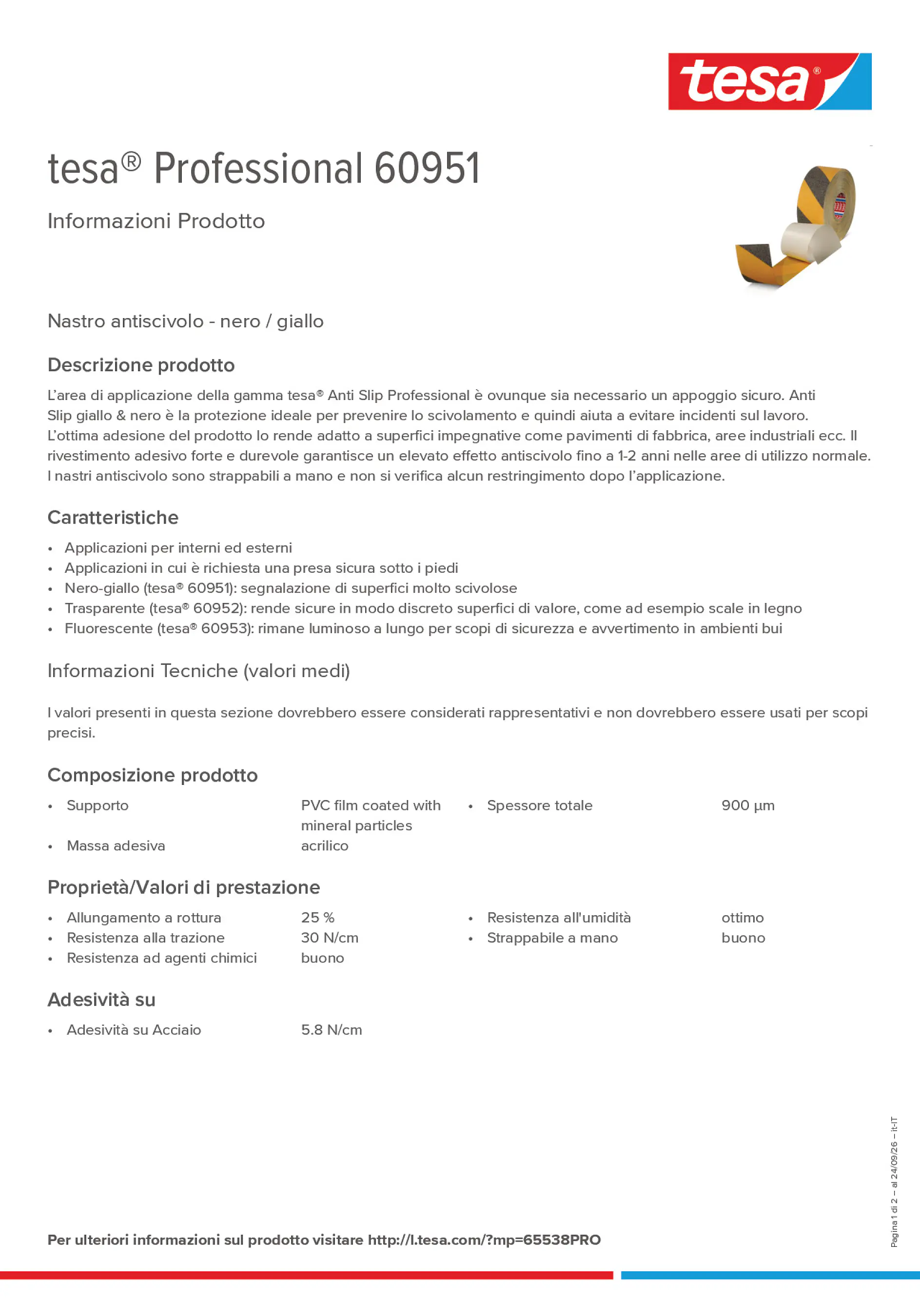Product information_tesa® Professional 60951_it-IT