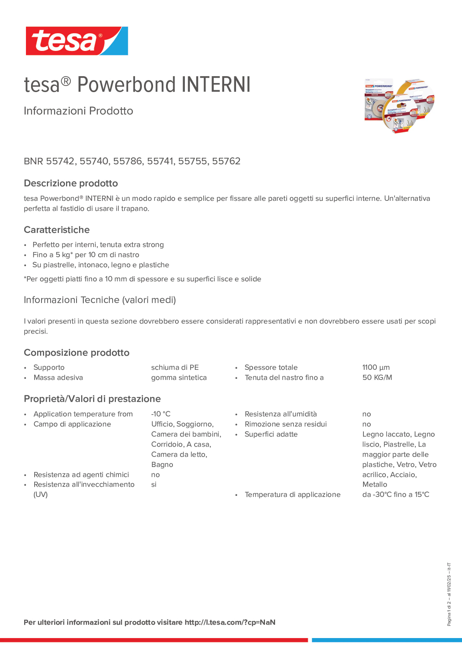 Product information_tesa® Powerbond 55740_it-IT