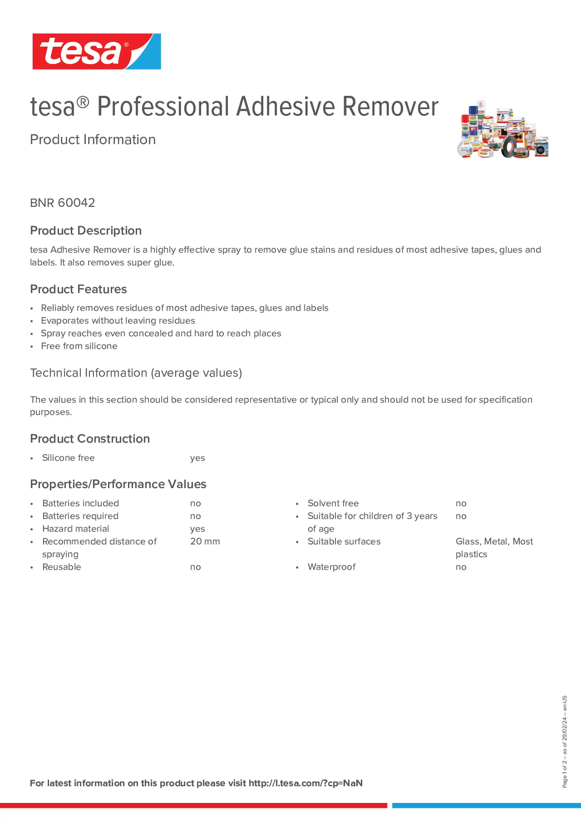 Product information_tesa® Professional 60042_en