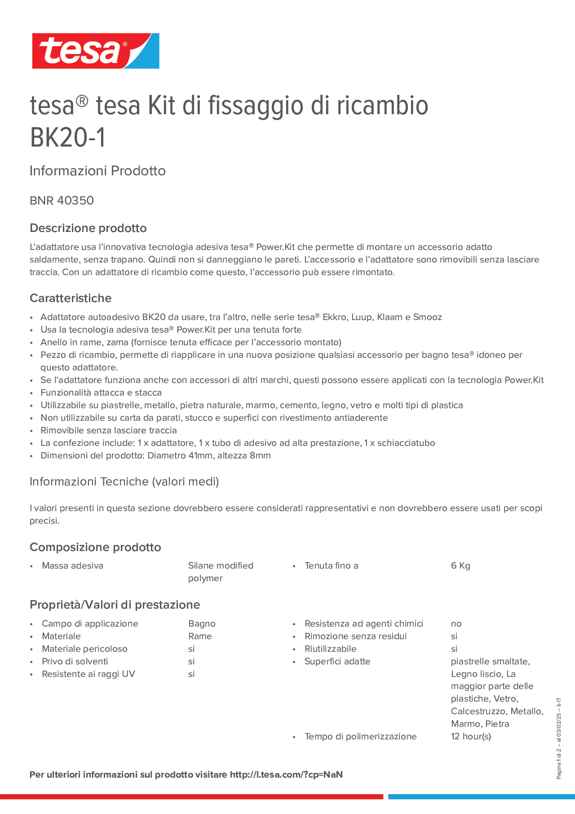 Product information_tesa® 40350_it-IT