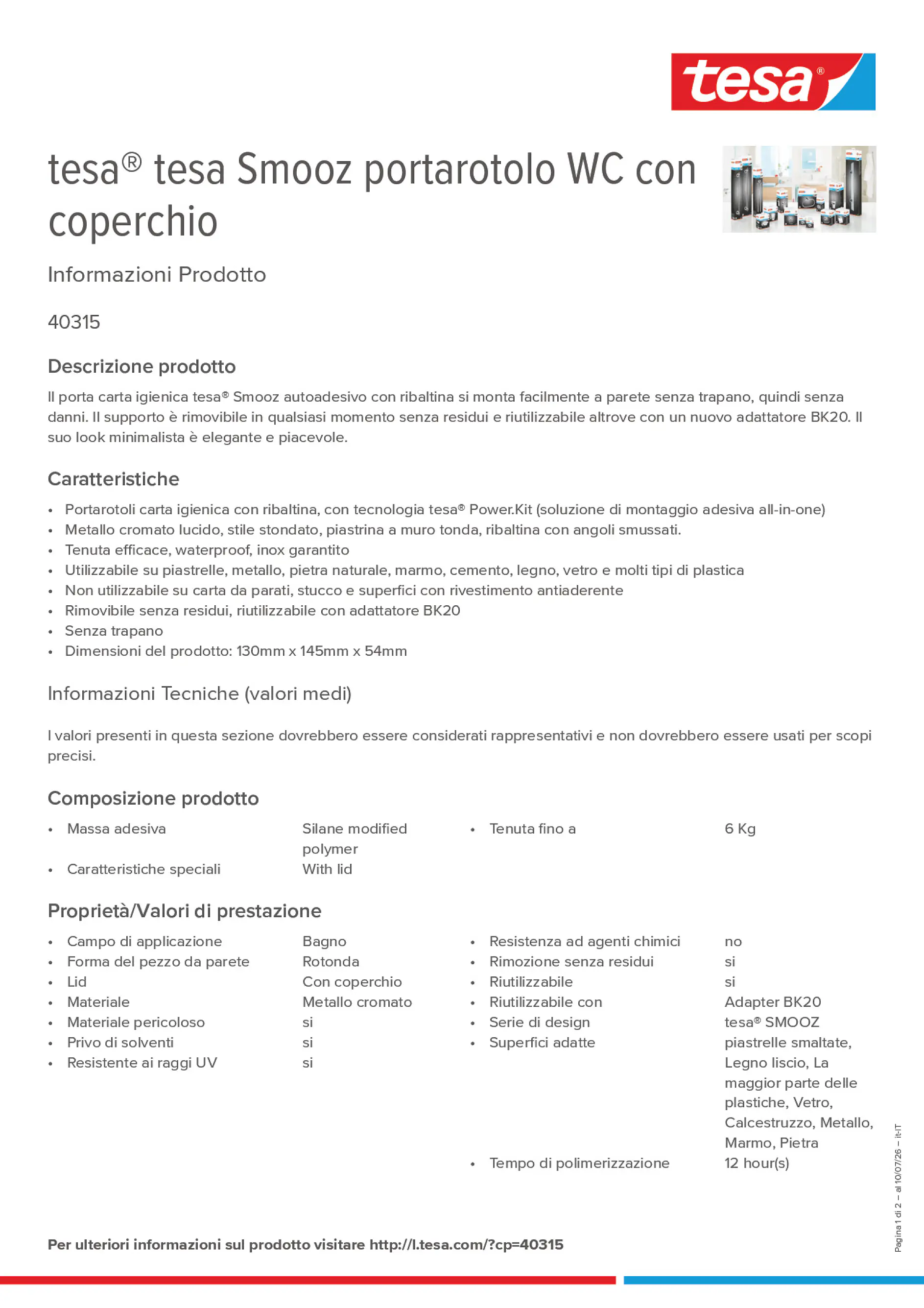 Product information_tesa® 40315_it-IT