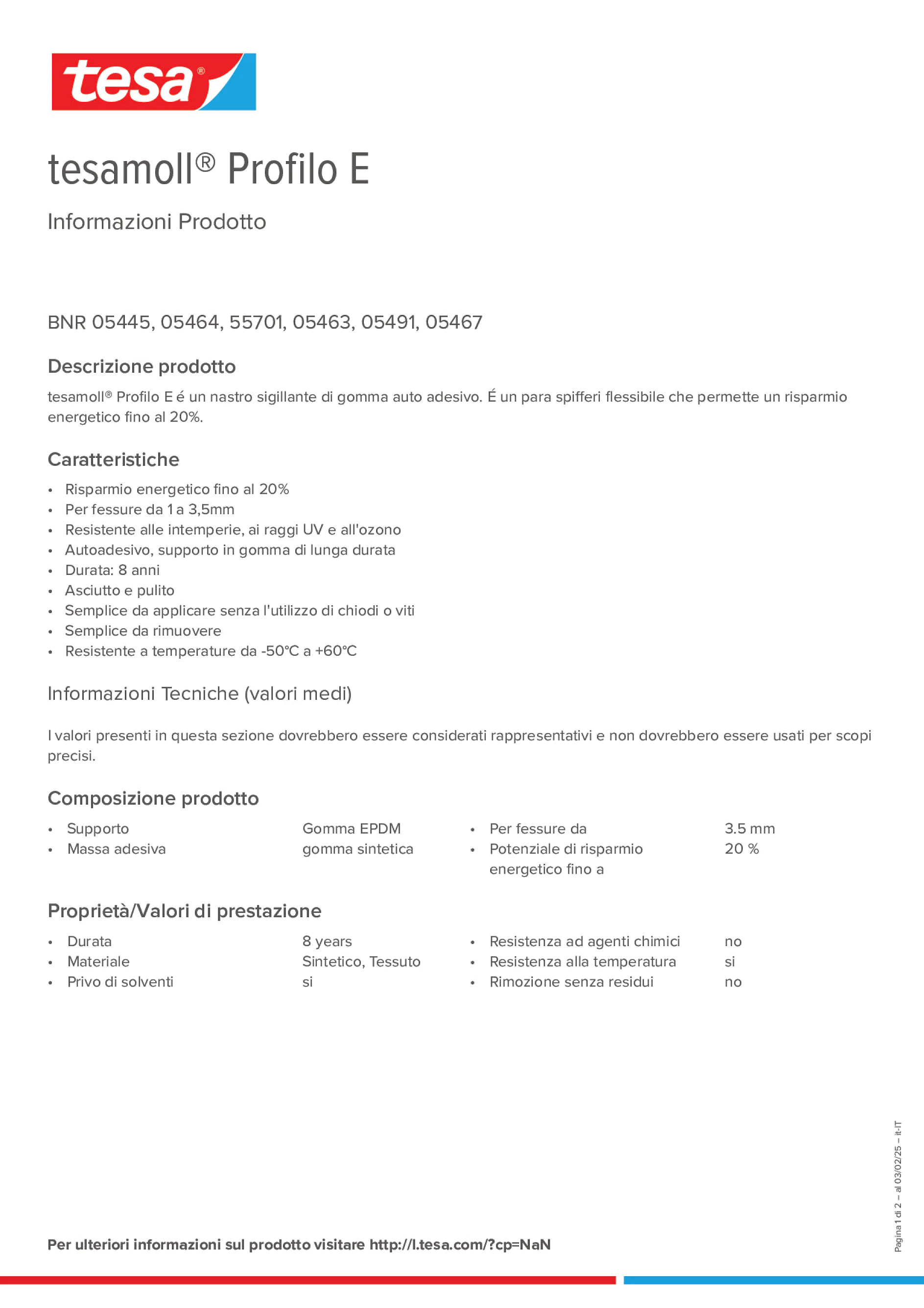 Product information_tesamoll® 5499_it-IT