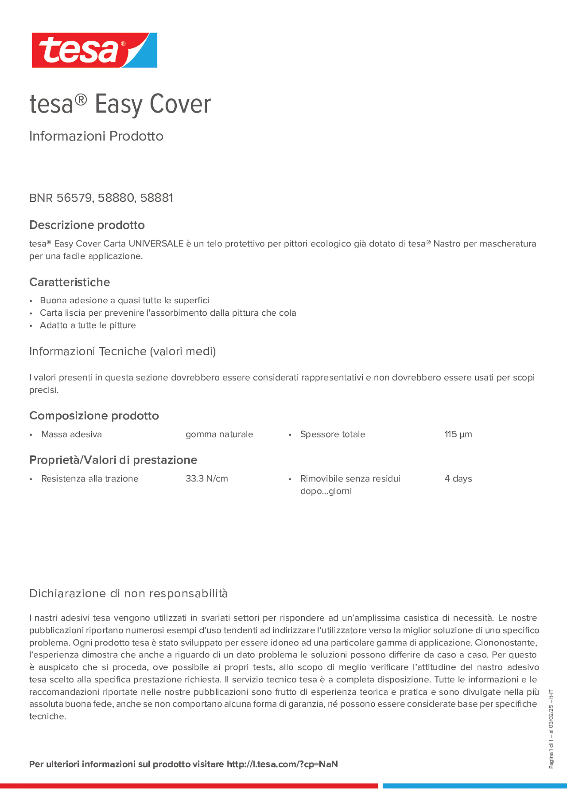 Product information_tesa® Easy Cover 58880_it-IT