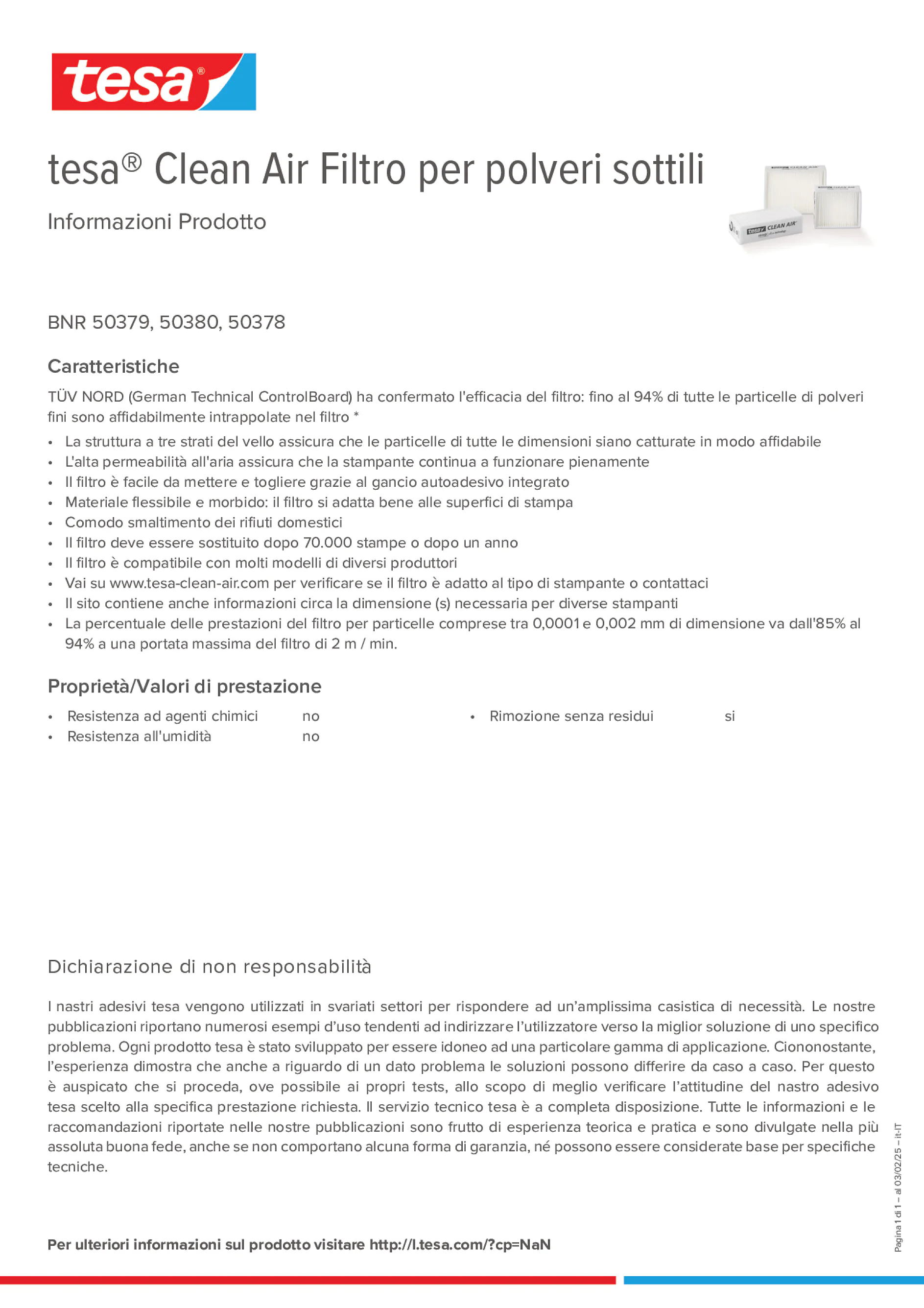 Product information_tesa® Clean Air 50378_it-IT