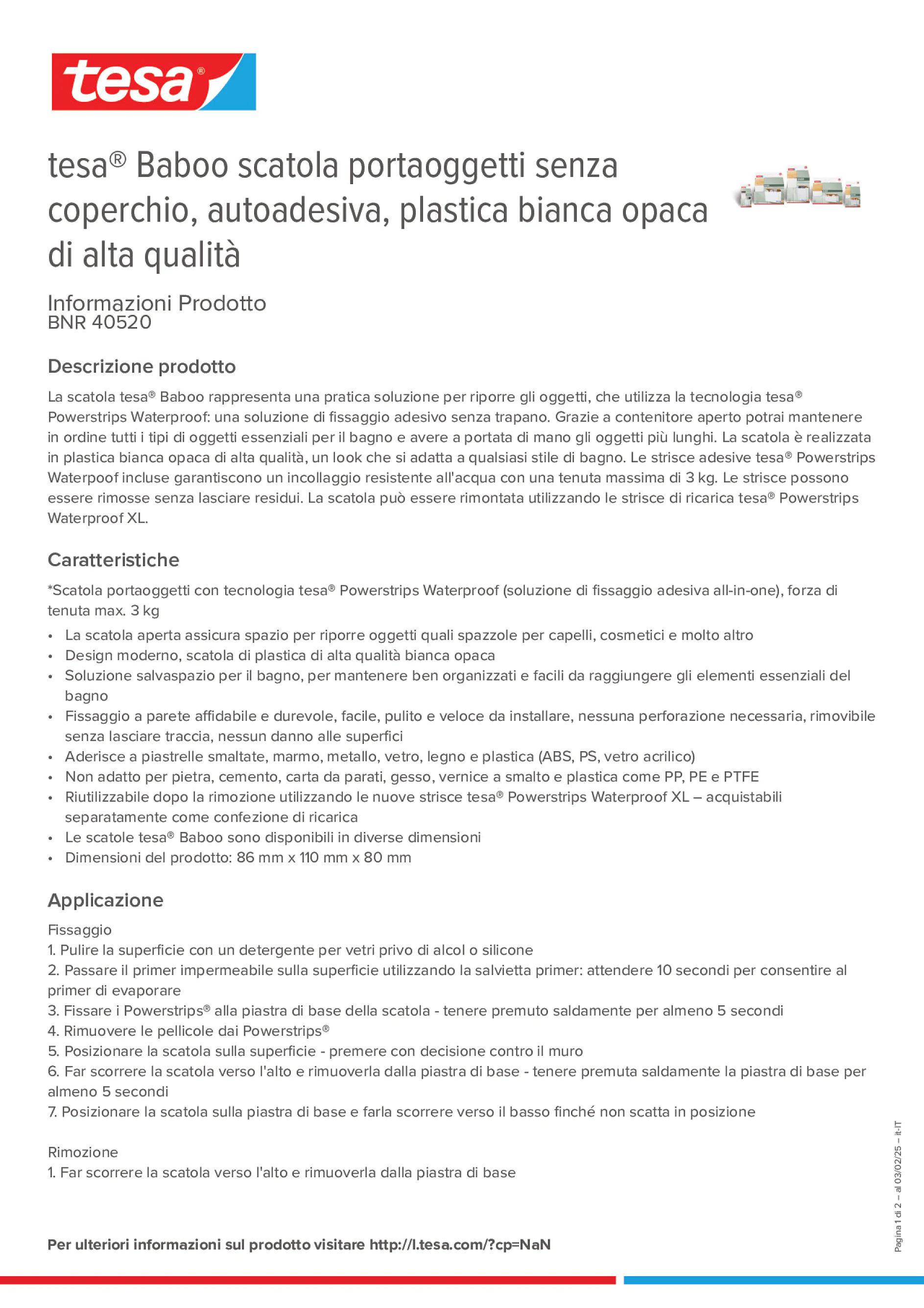 Product information_tesa® 40520_it-IT