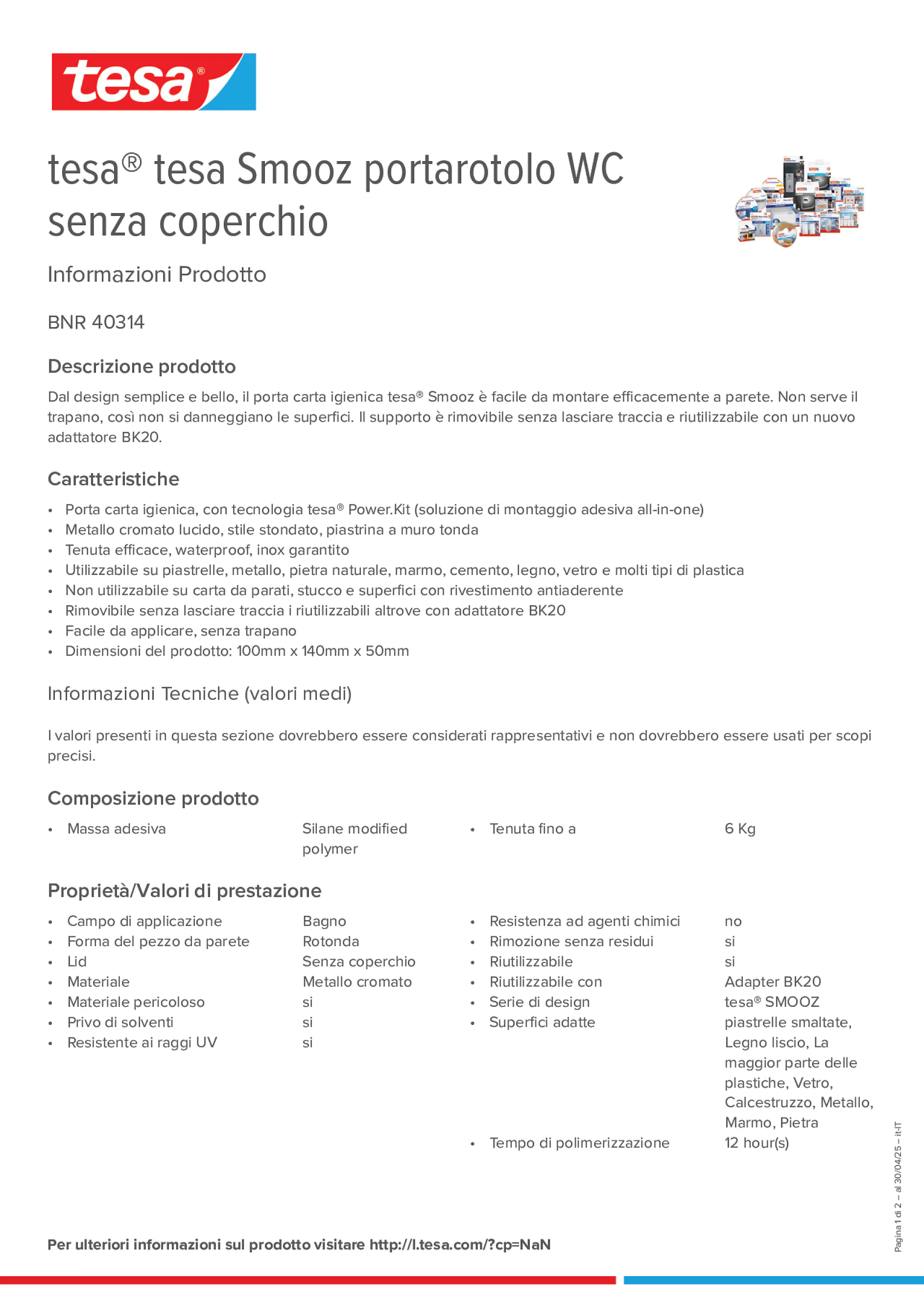Product information_tesa® 40314_it-IT