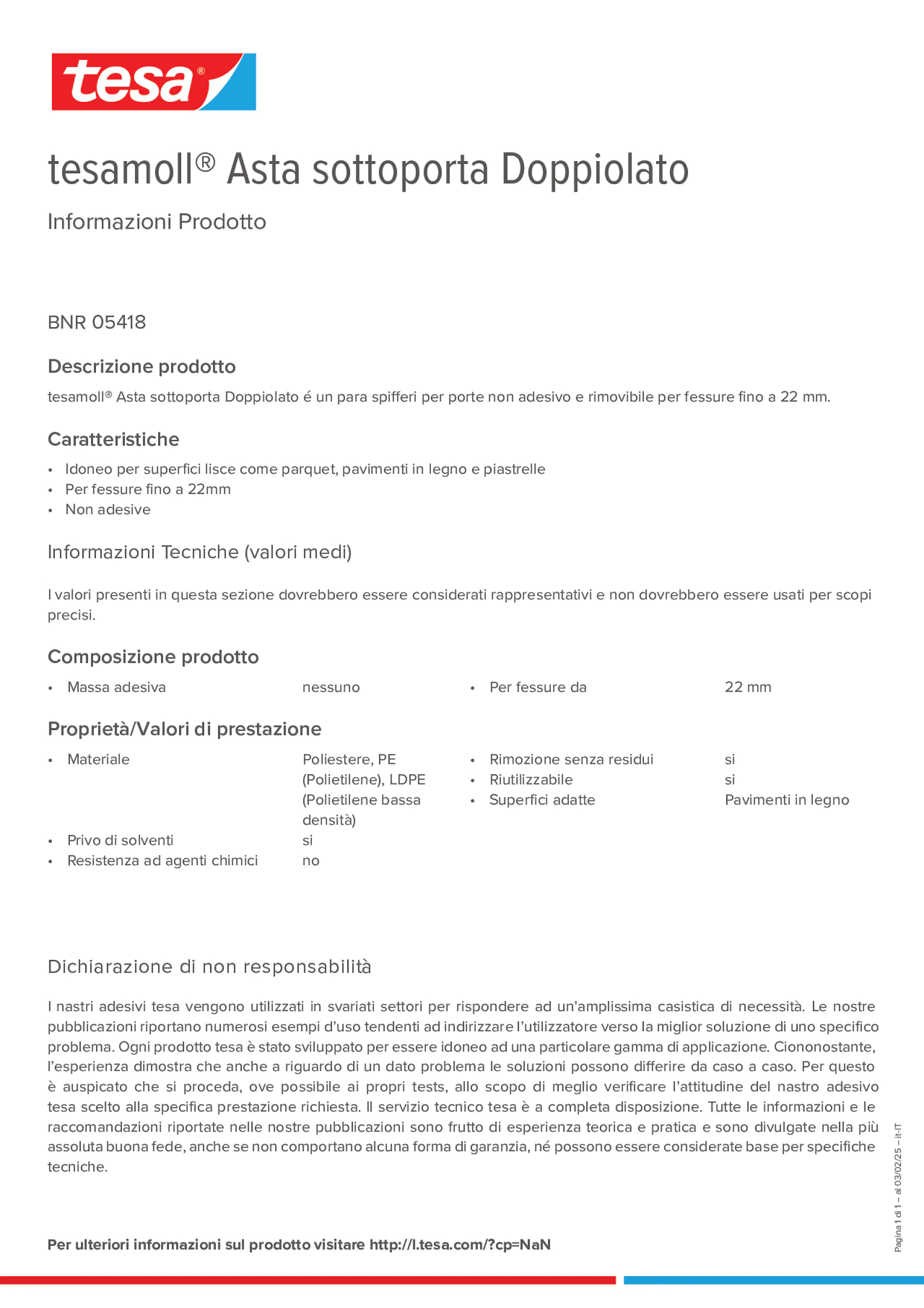 Product information_tesamoll® 05418_it-IT