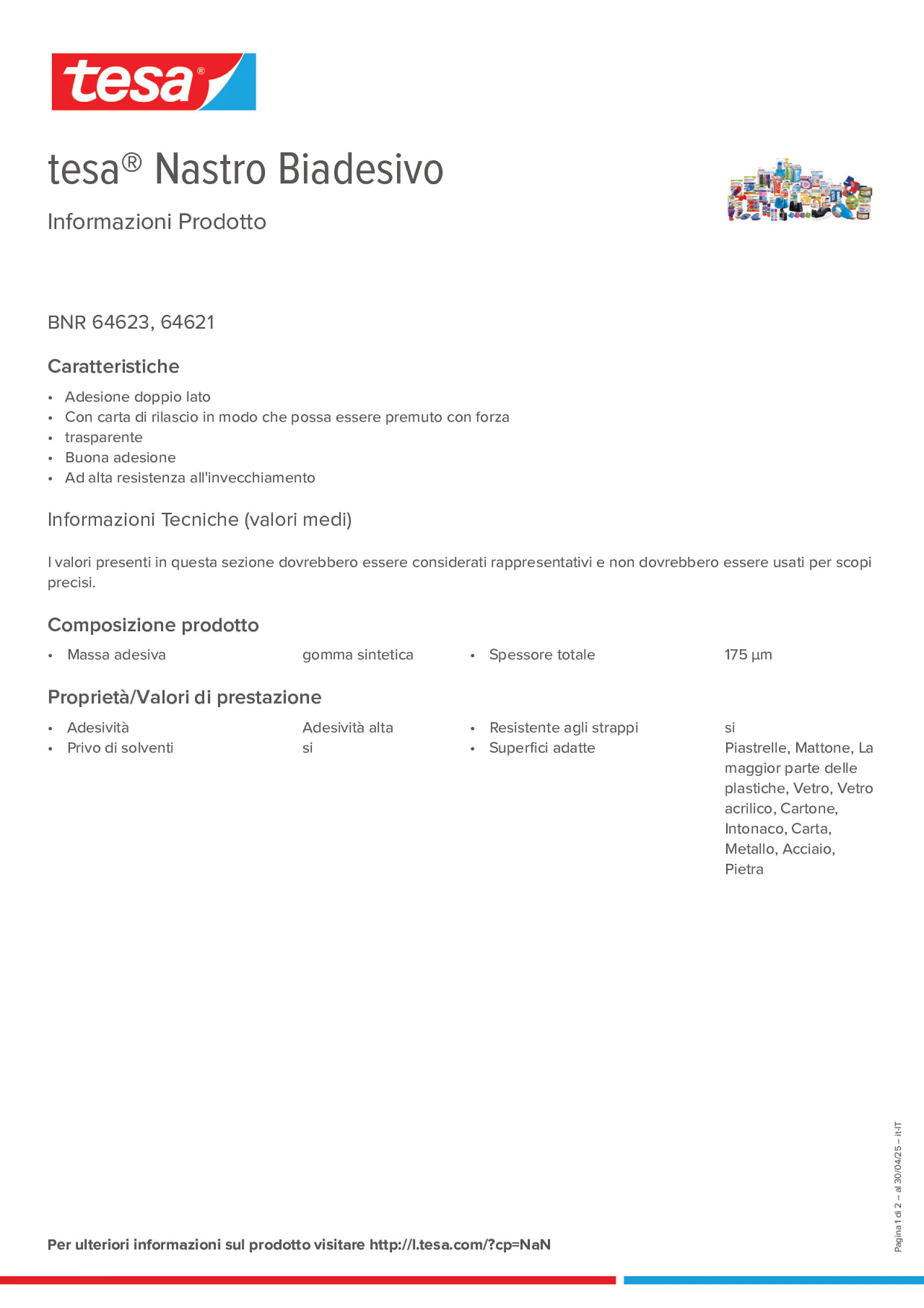 Product information_tesa® 64621_it-IT