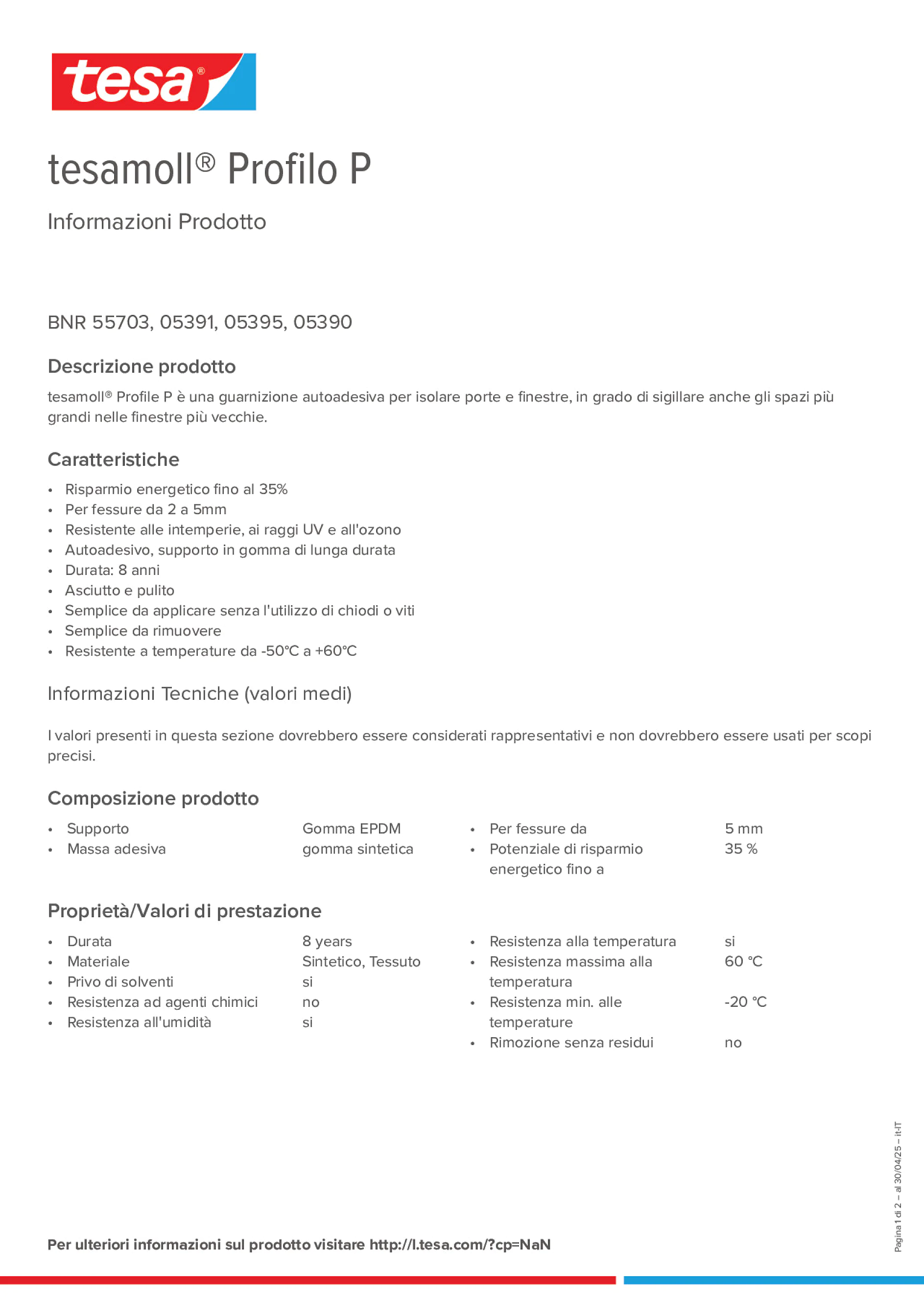 Product information_tesamoll® 5366_it-IT