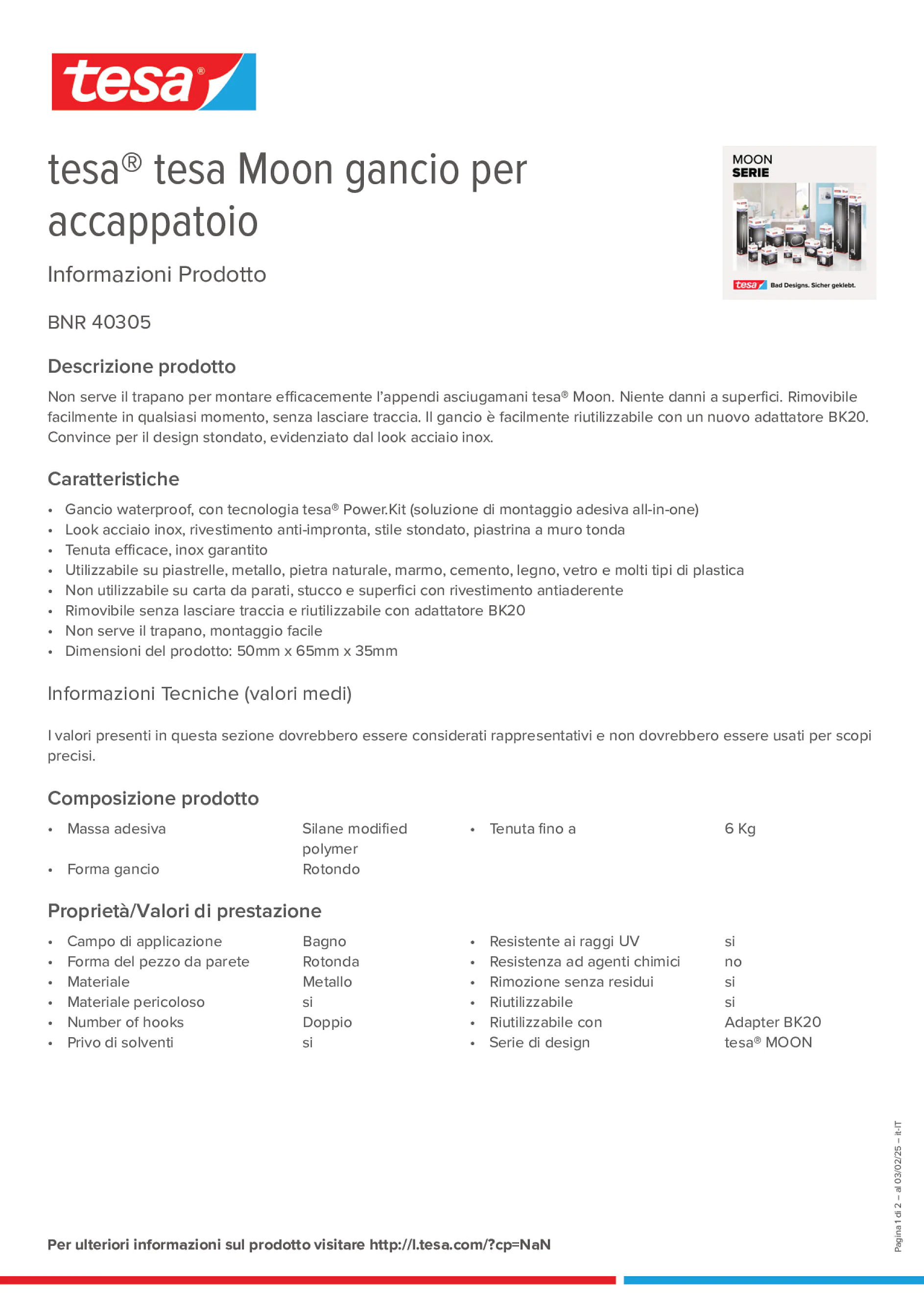 Product information_tesa® 40305_it-IT