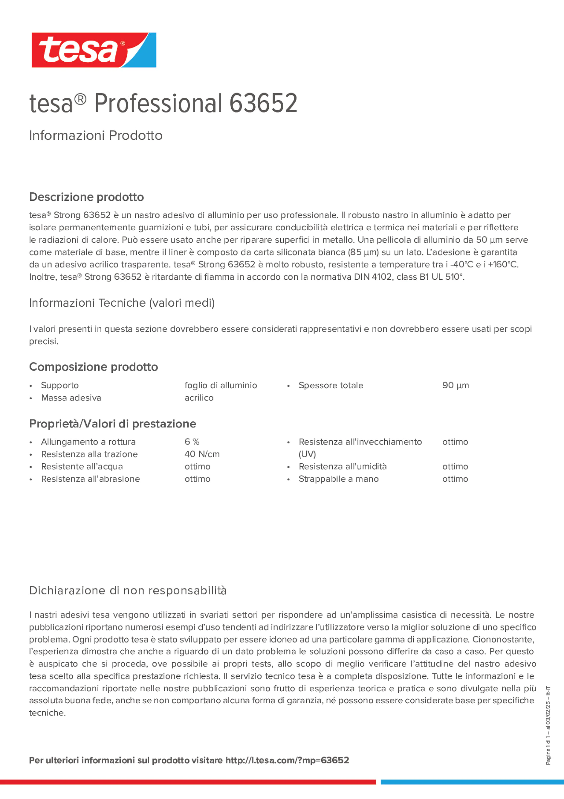 Product information_tesa® Professional 63652_it-IT