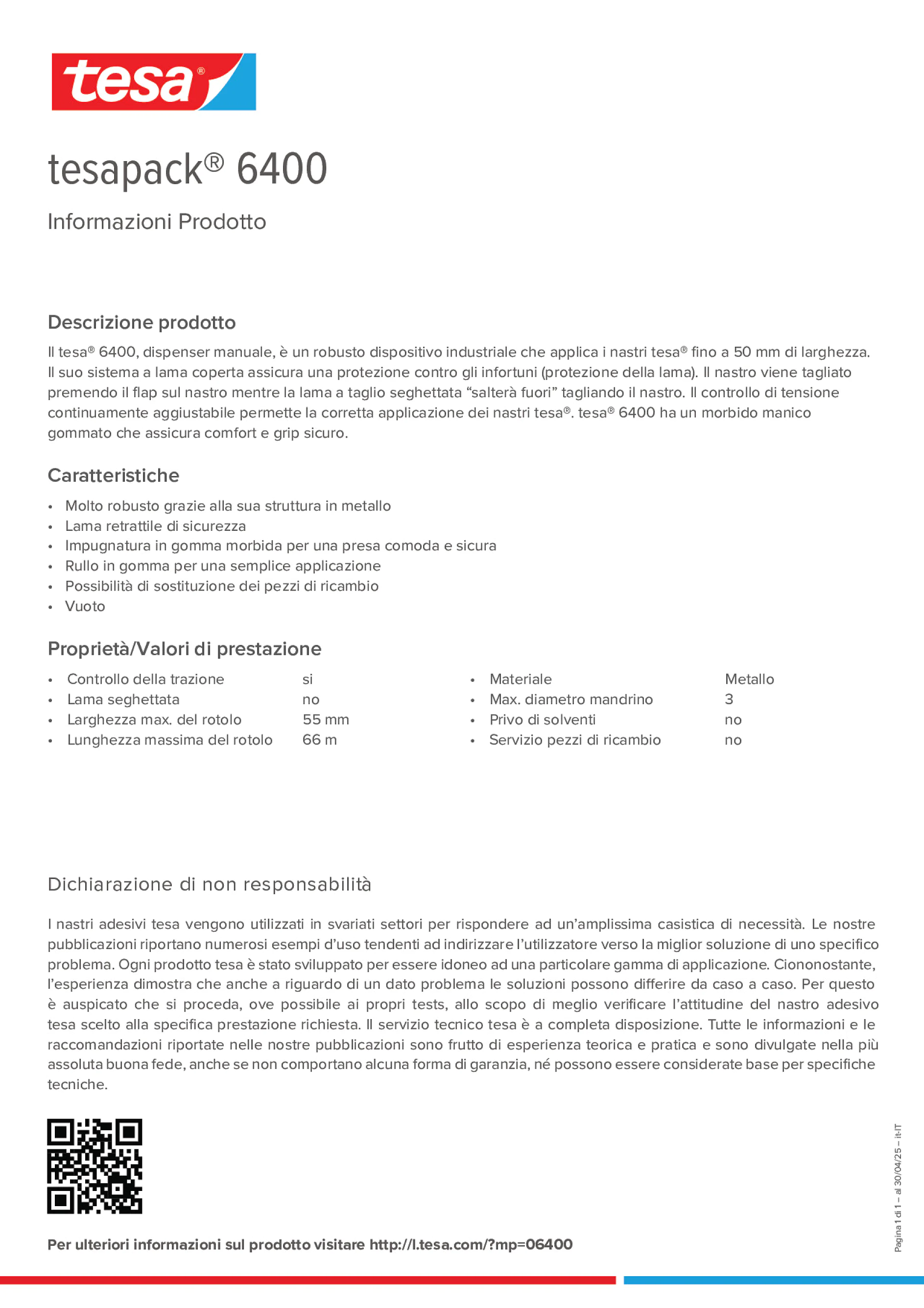Product information_tesapack® 06400_it-IT