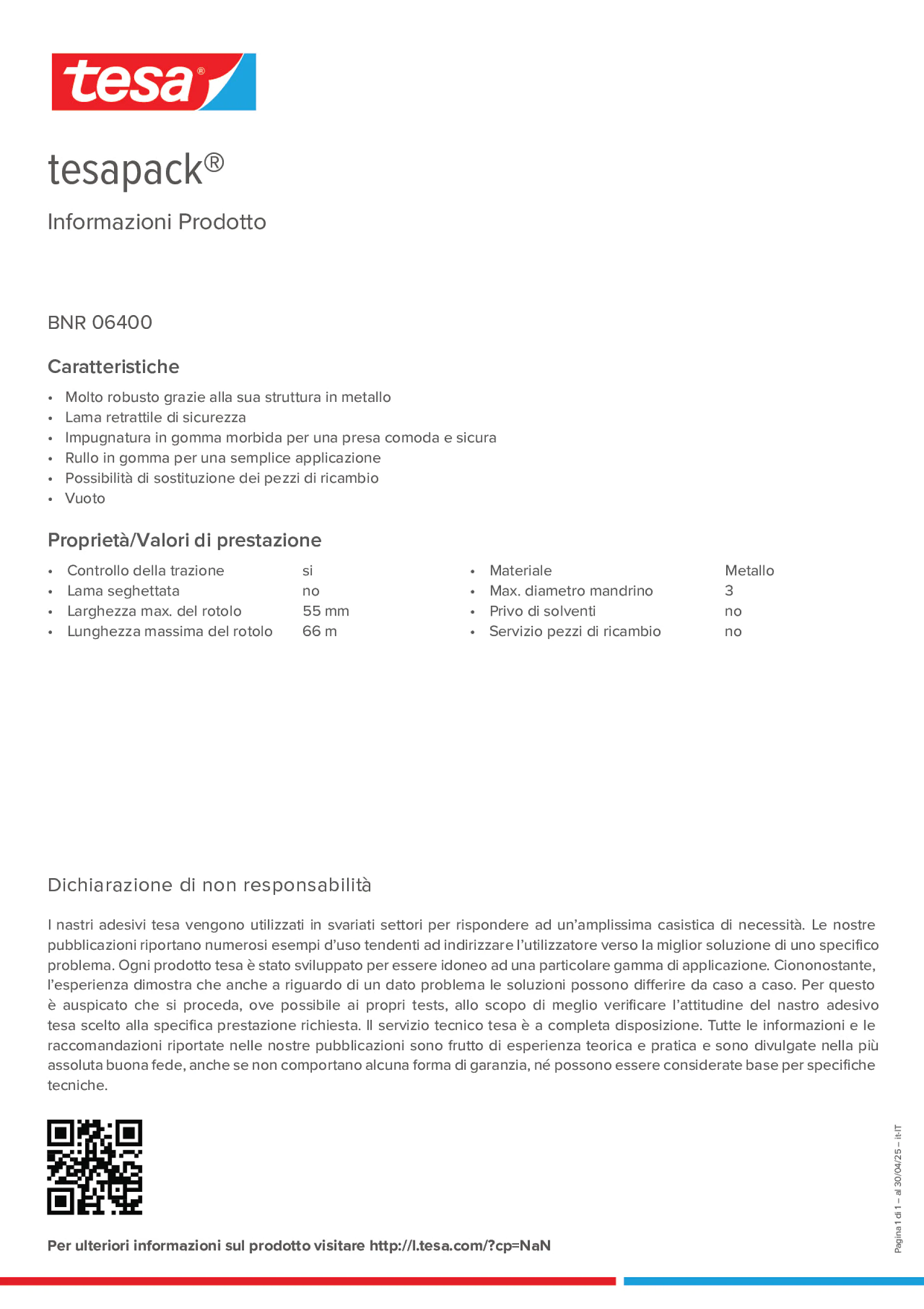 Product information_tesapack® 06400_it-IT