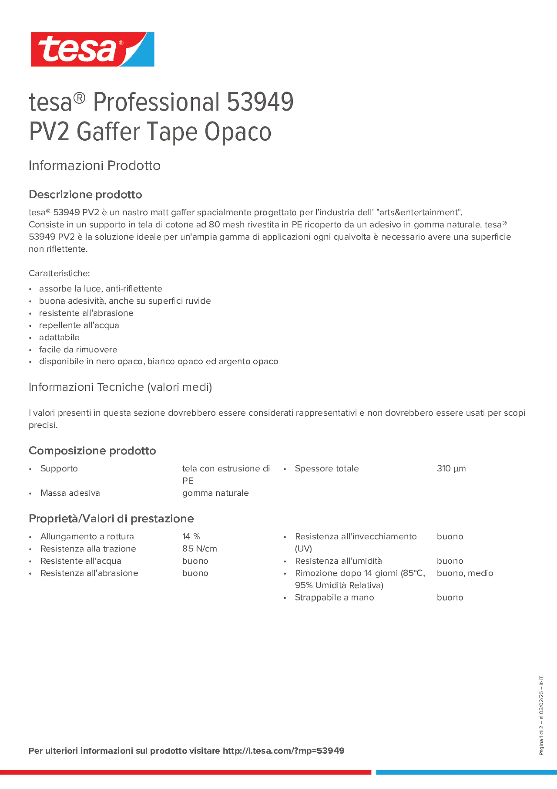 Product information_tesa® Professional 53949_it-IT
