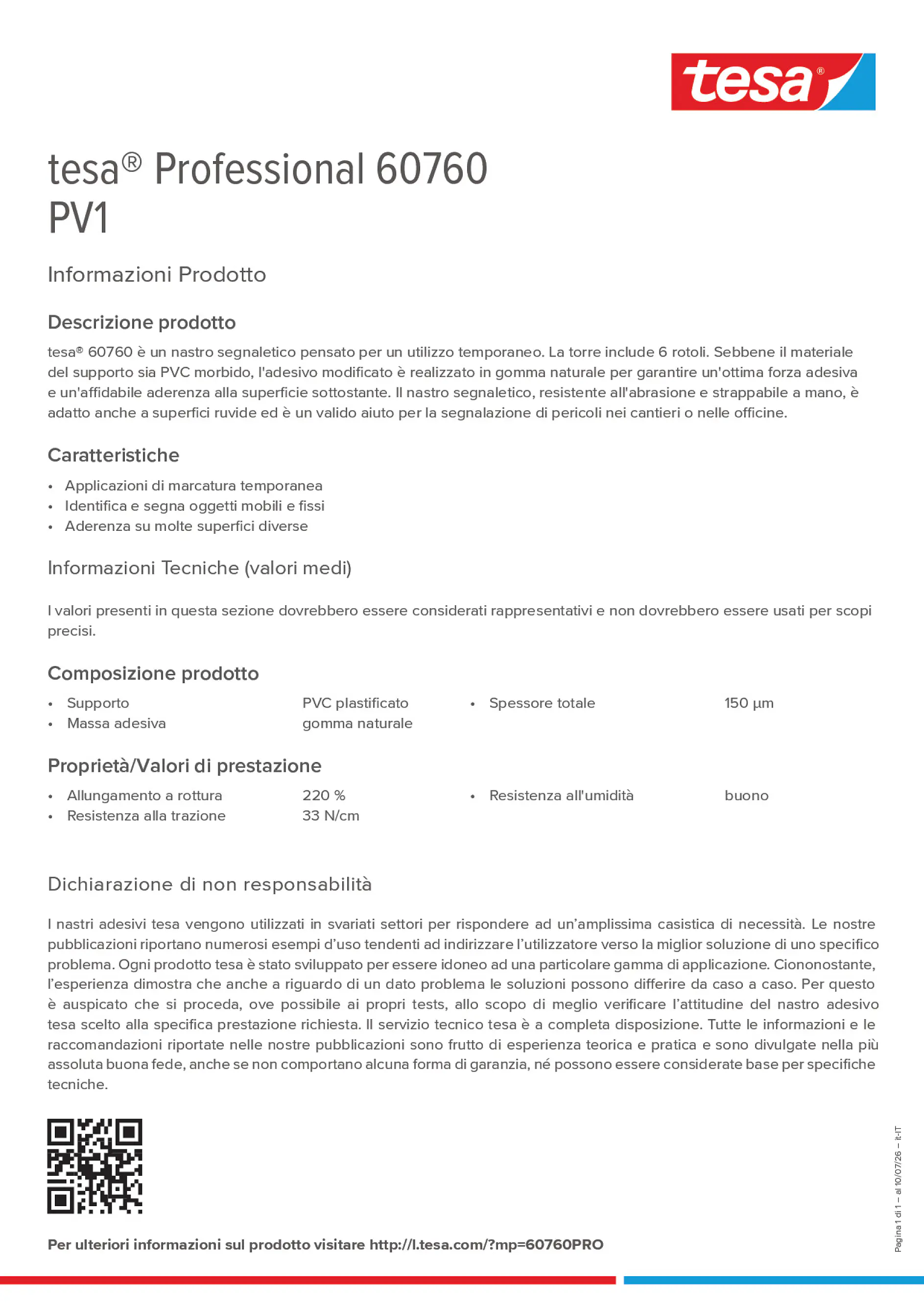 Product information_tesa® Professional 60760_it-IT