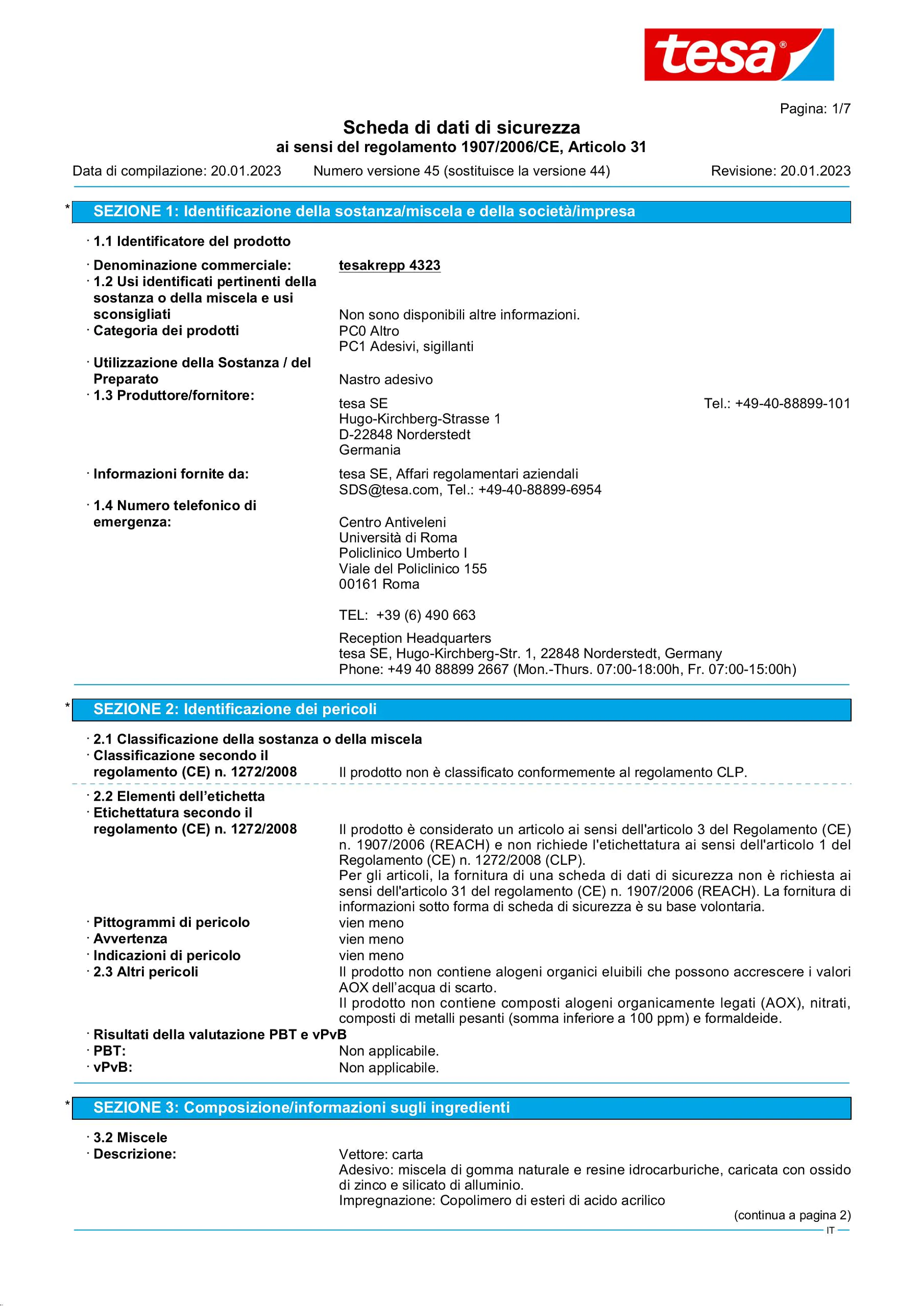 Safety data sheet_tesa® Professional 04323_it-IT_v45