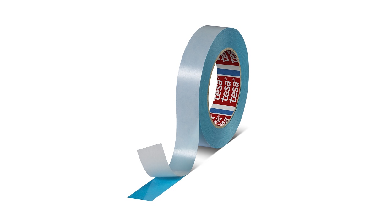 tesa 61914 repulpable double sided splicing tape blue 619140000300