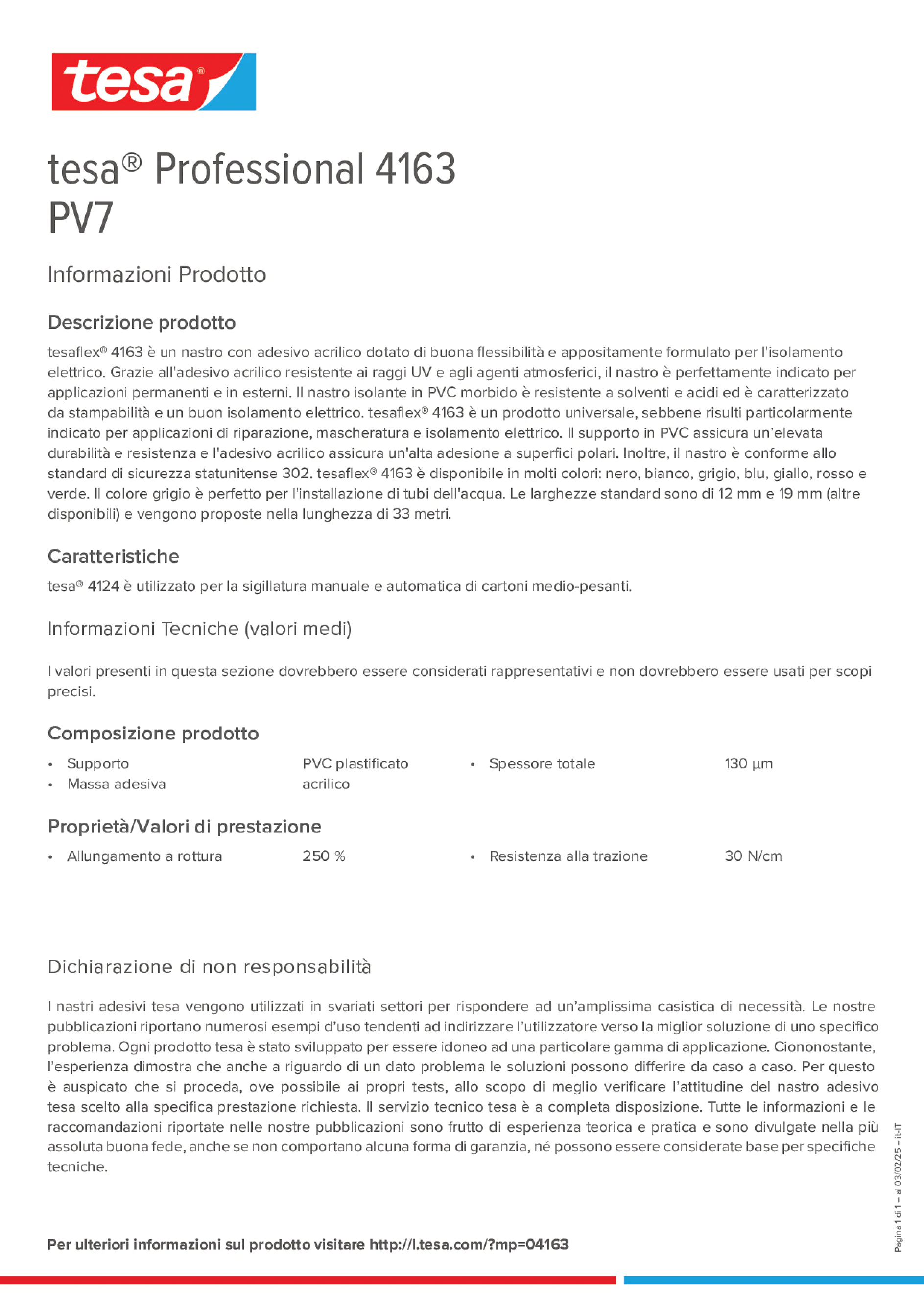 Product information_tesa® Professional 04163_it-IT
