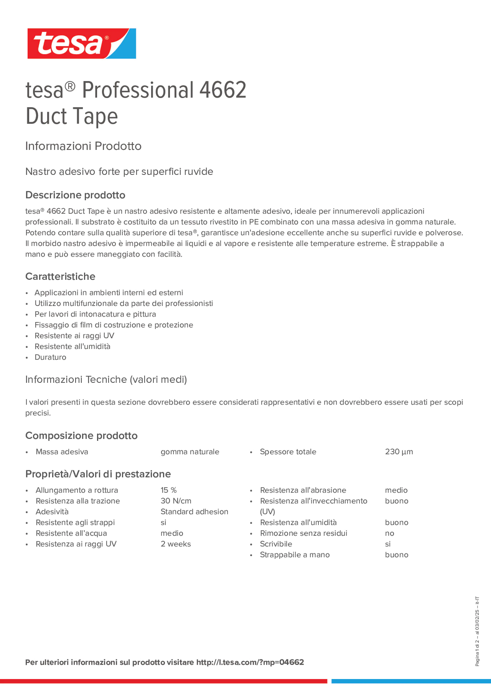 Product information_tesa® Professional 04662_it-IT