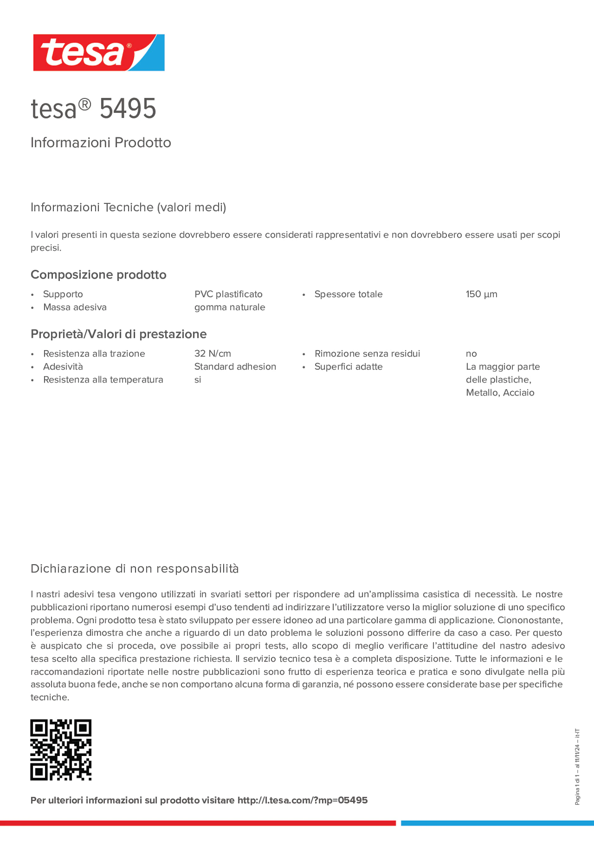 Product information_tesa® 5495_it-IT