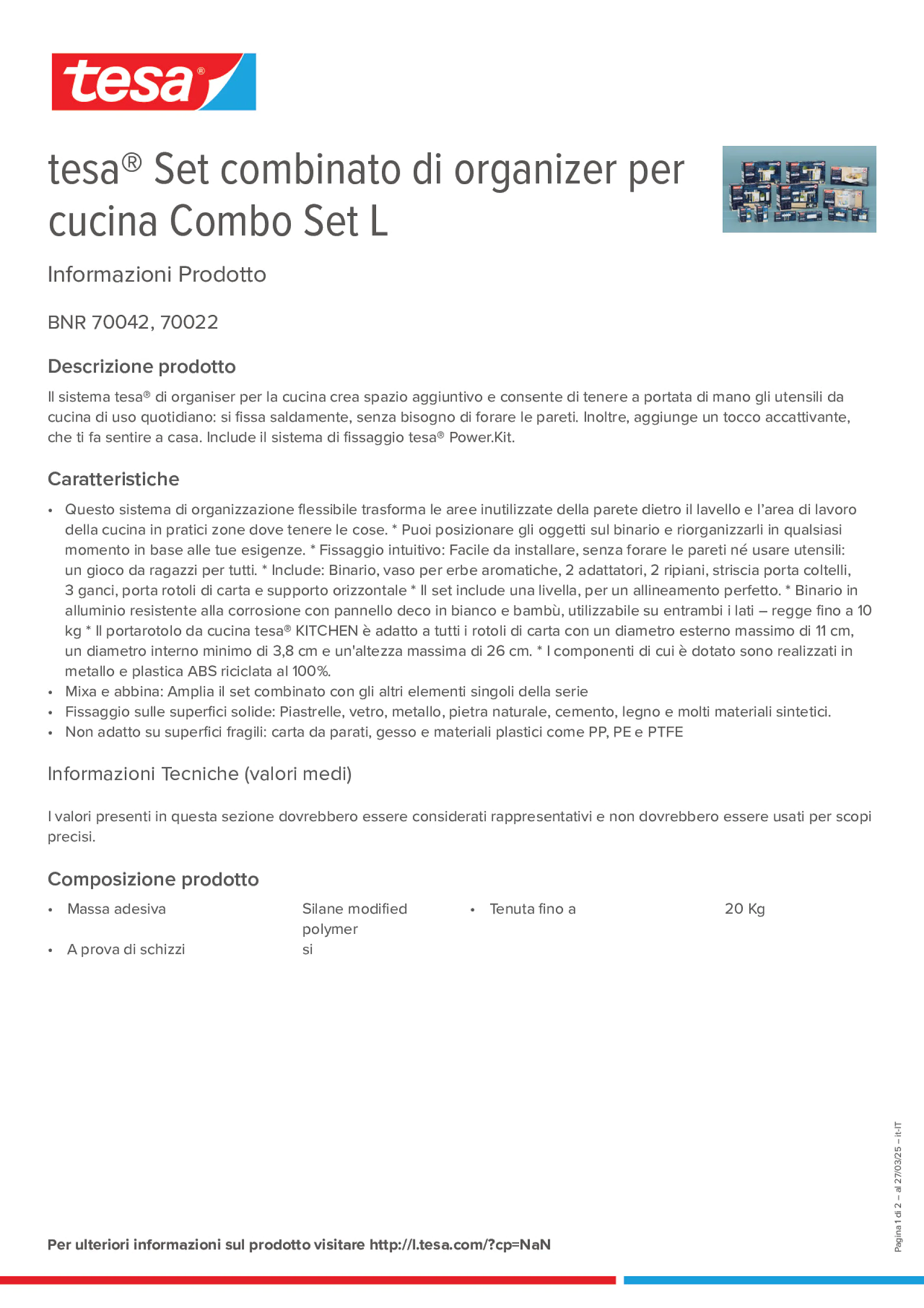 Product information_tesa® 70042_it-IT Product information_tesa® 70042_it-IT