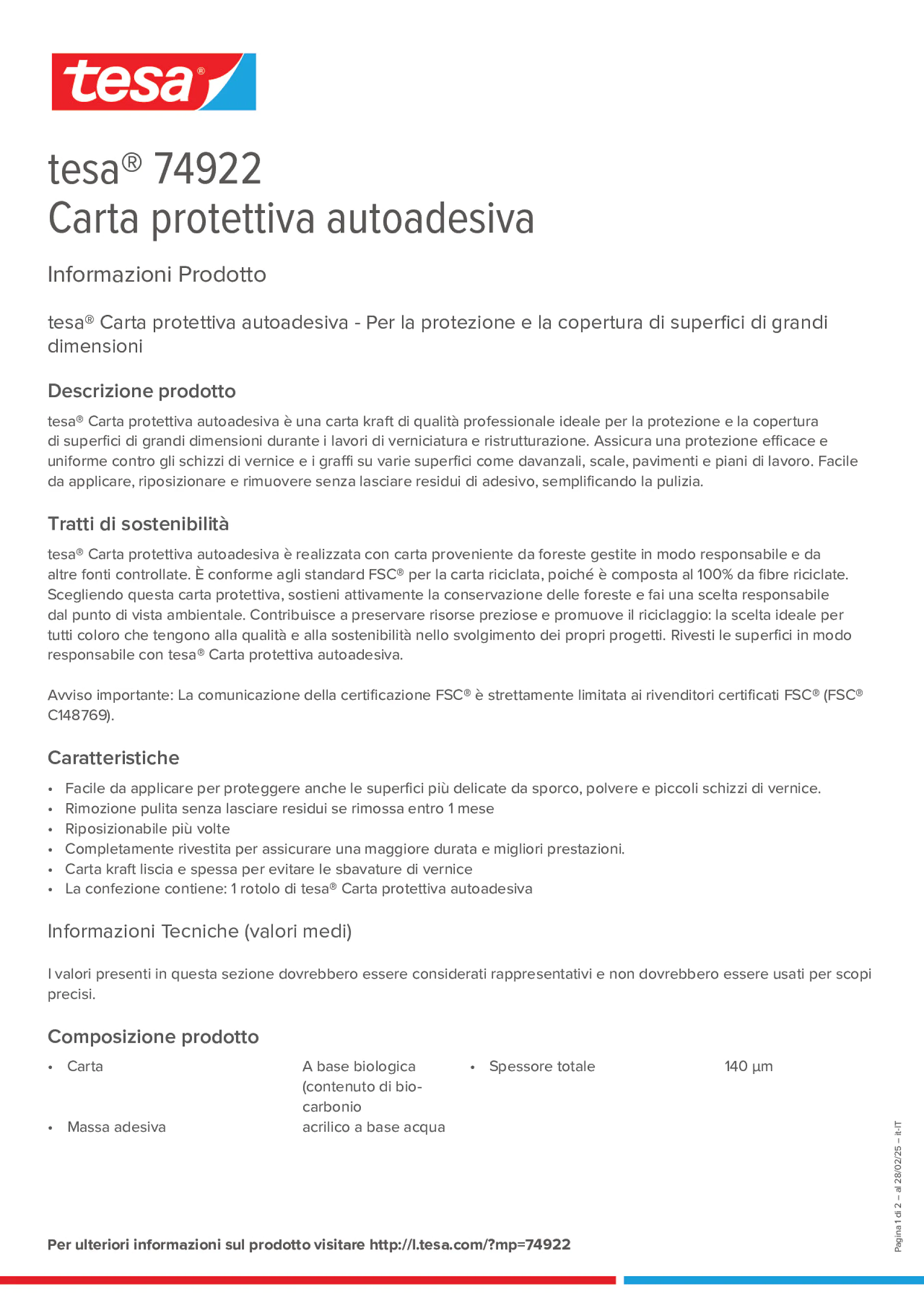 Product information_tesa® 74922_it-IT