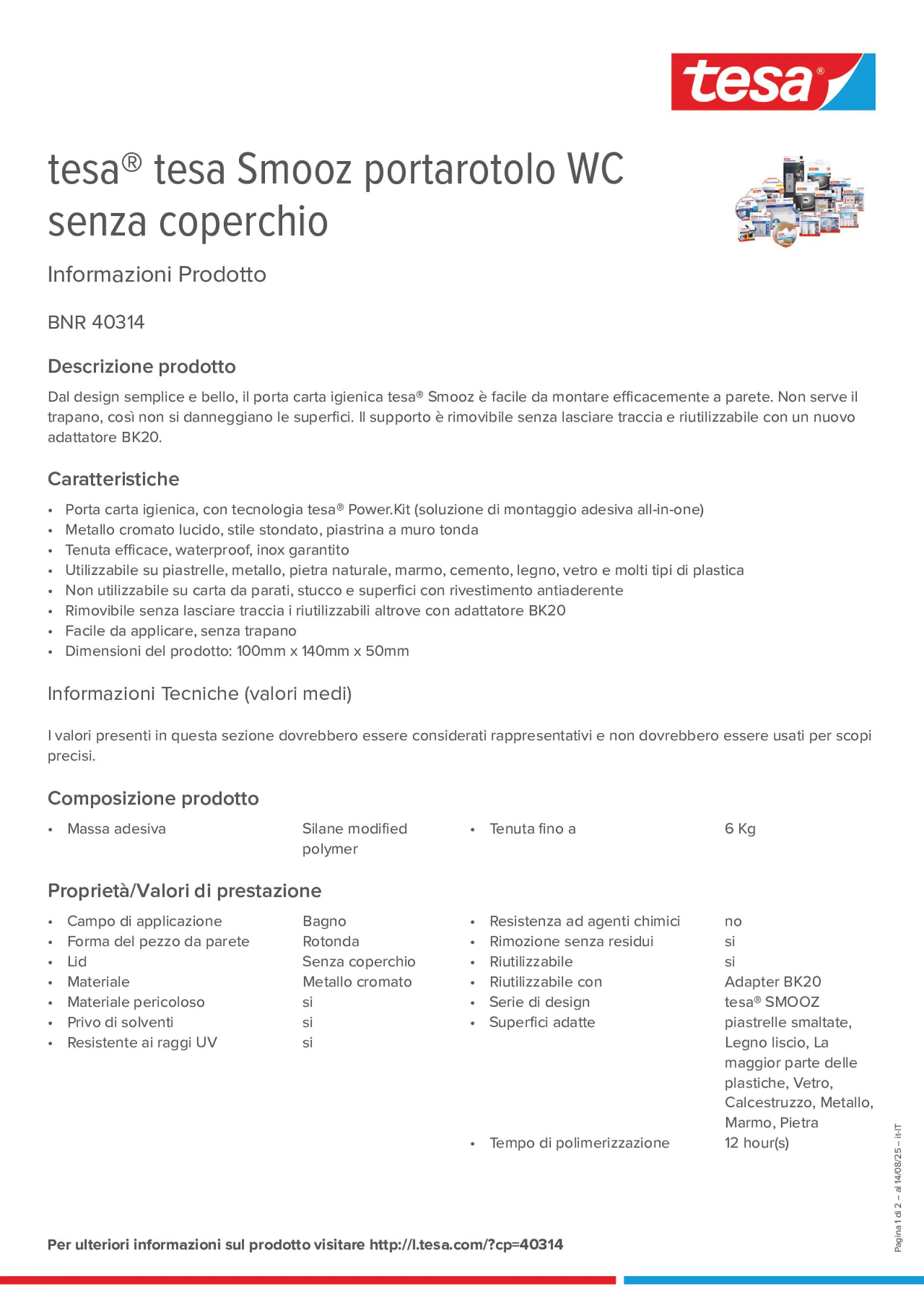 Product information_tesa® 40314_it-IT