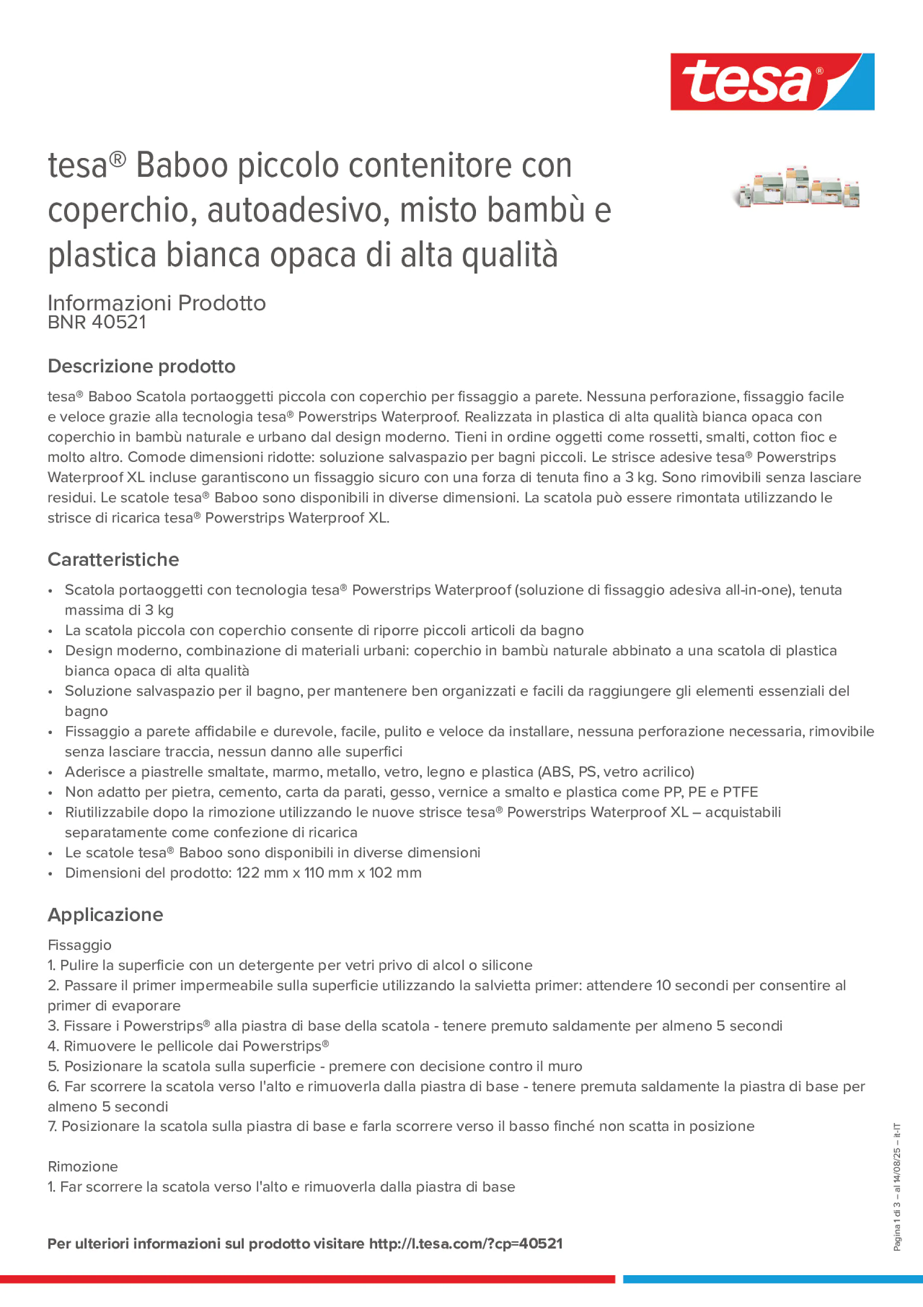 Product information_tesa® 40521_it-IT