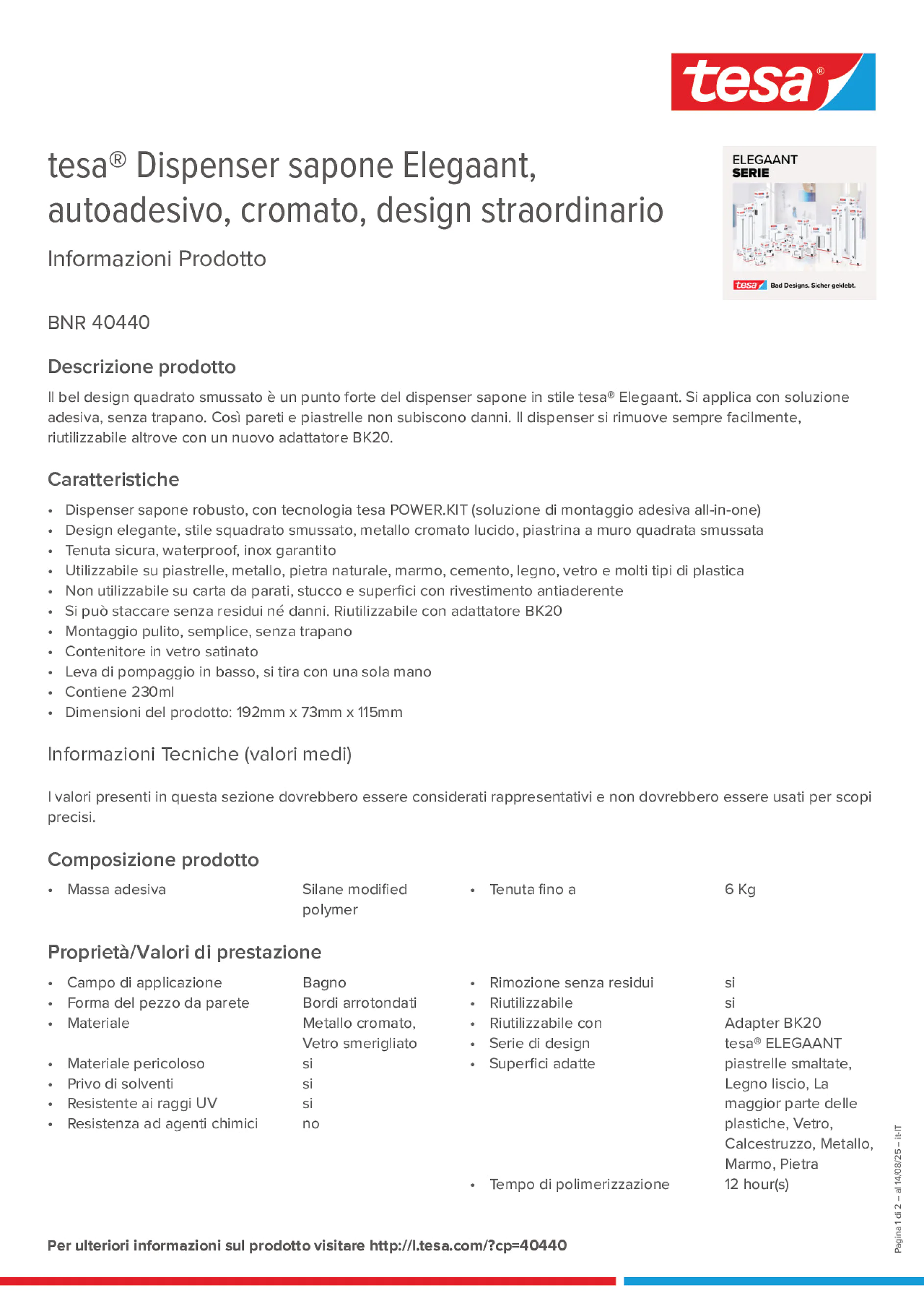 Product information_tesa® 40440_it-IT Product information_tesa® 40440_it-IT