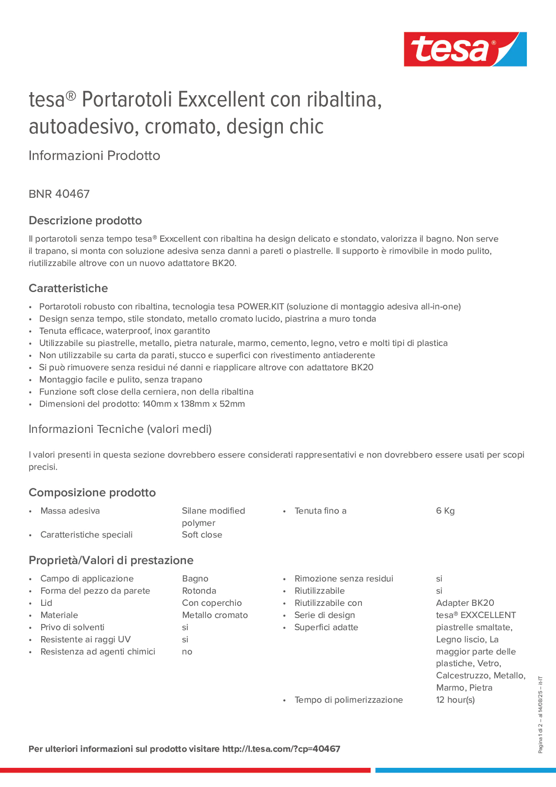 Product information_tesa® 40467_it-IT