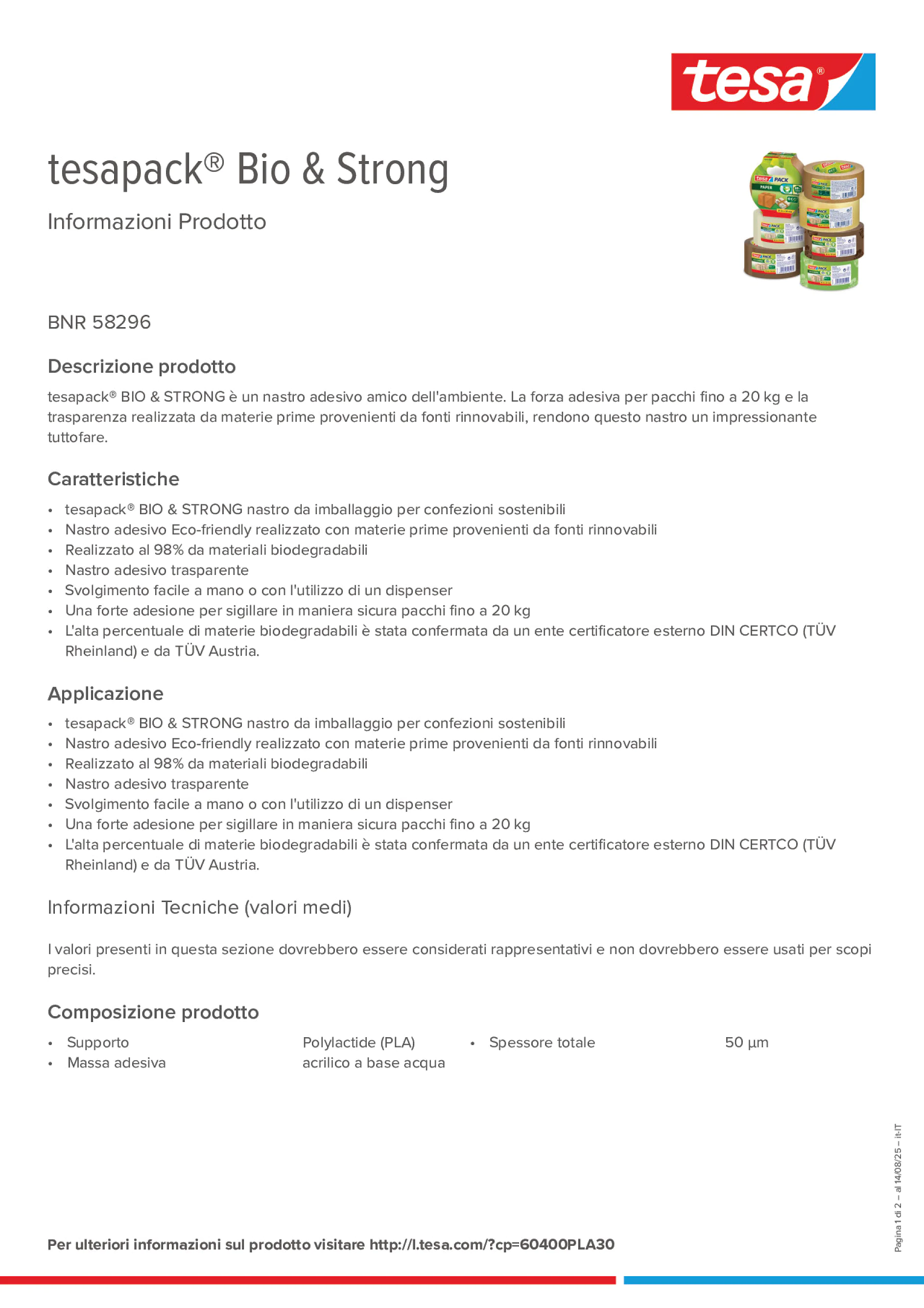 Product information_tesapack® 58296_it-IT
