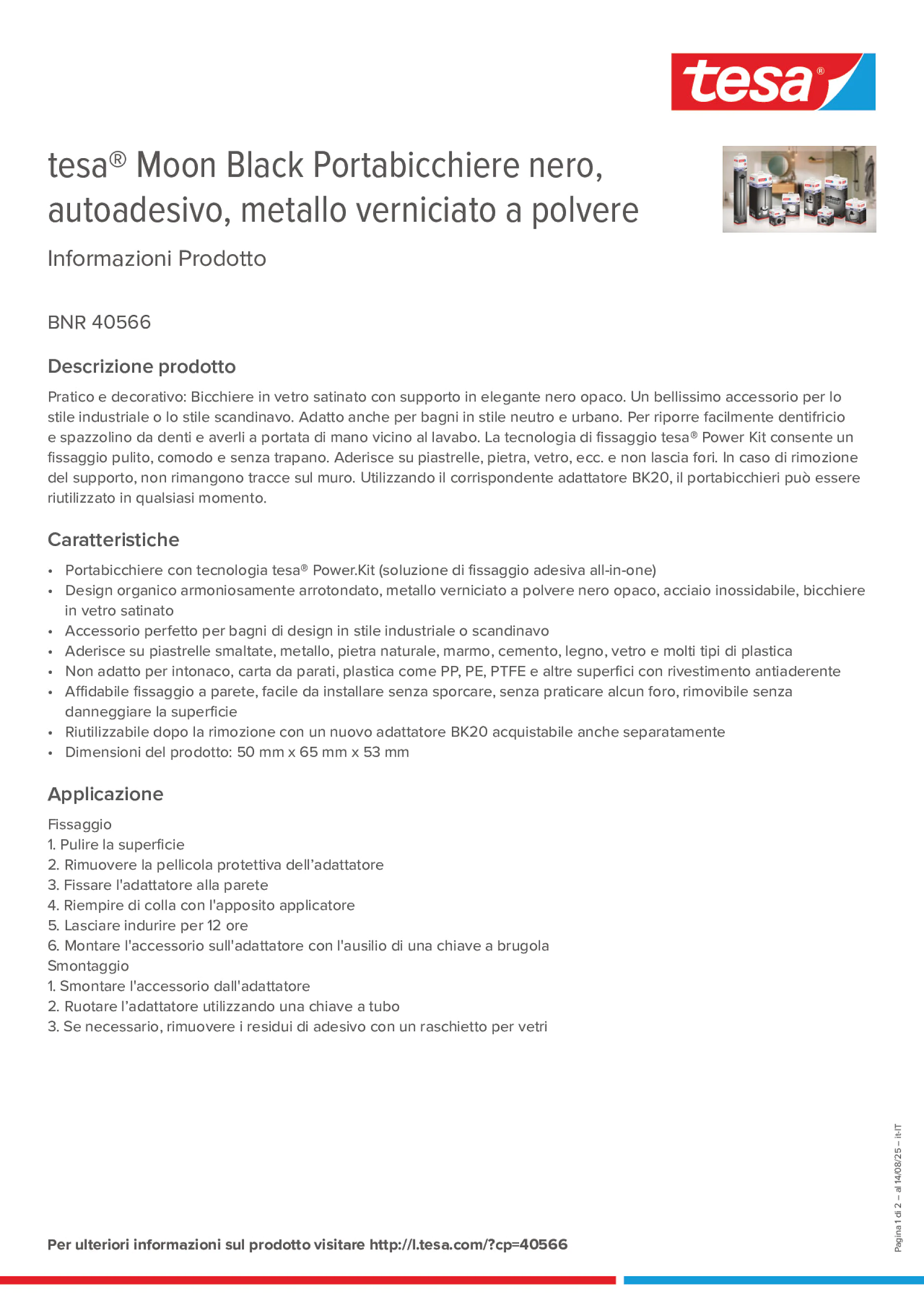 Product information_tesa® 40566_it-IT Product information_tesa® 40566_it-IT