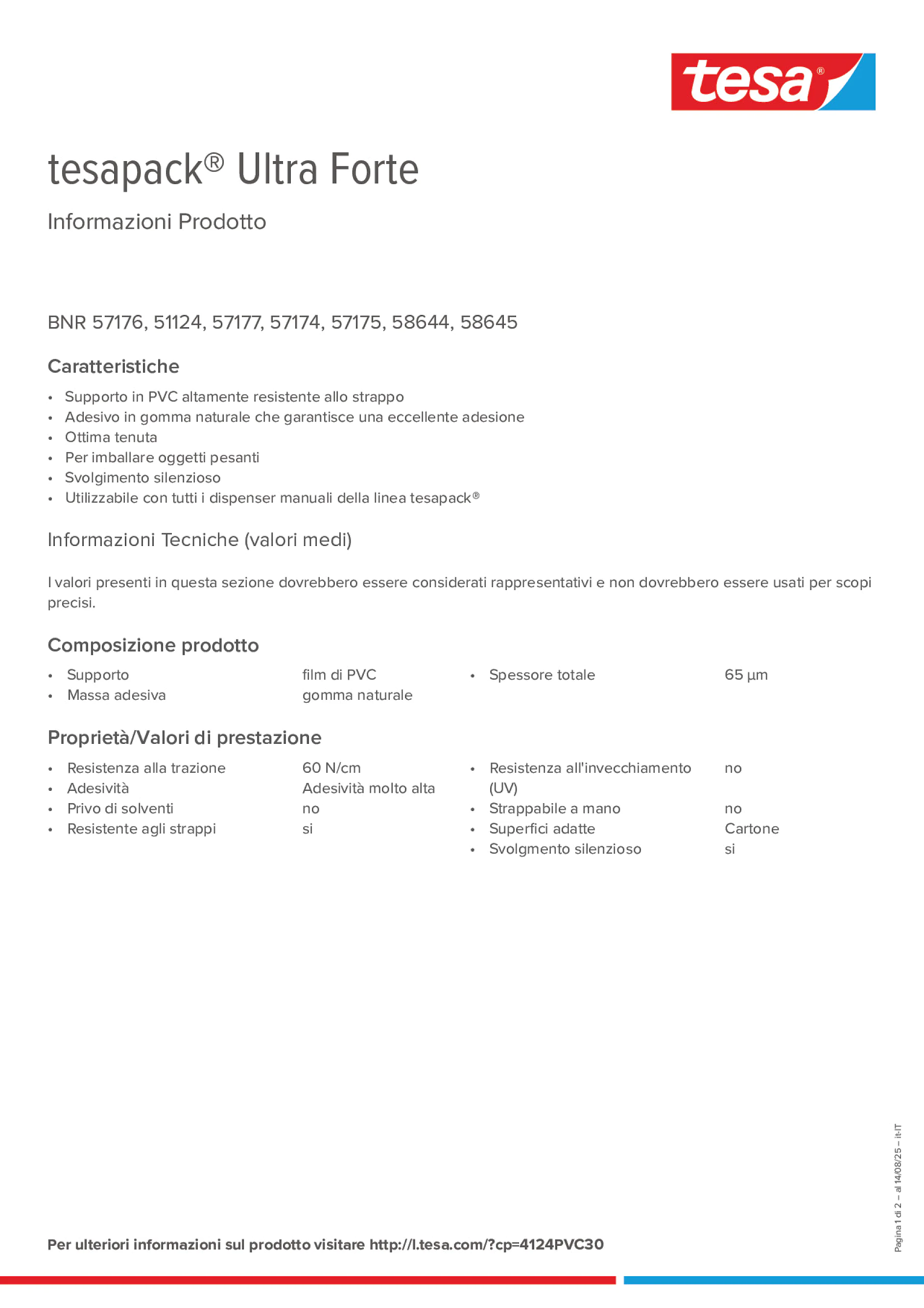 Product information_tesapack® 4124PVC30_it-IT