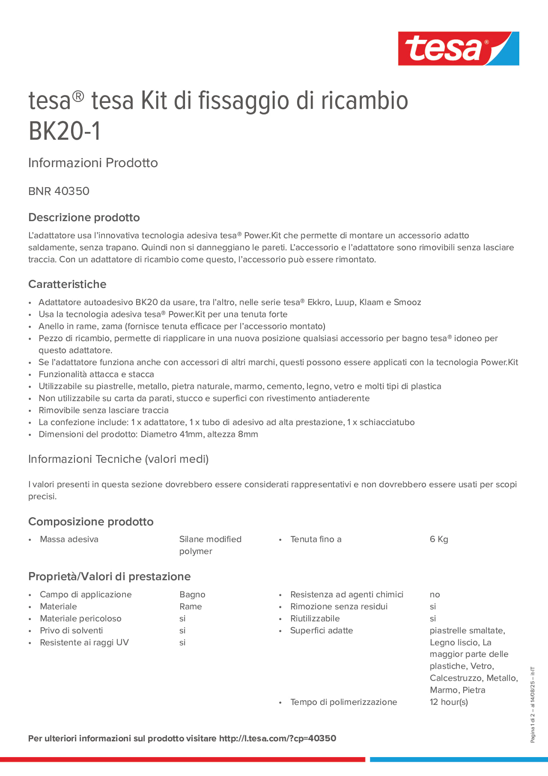 Product information_tesa® 40350_it-IT
