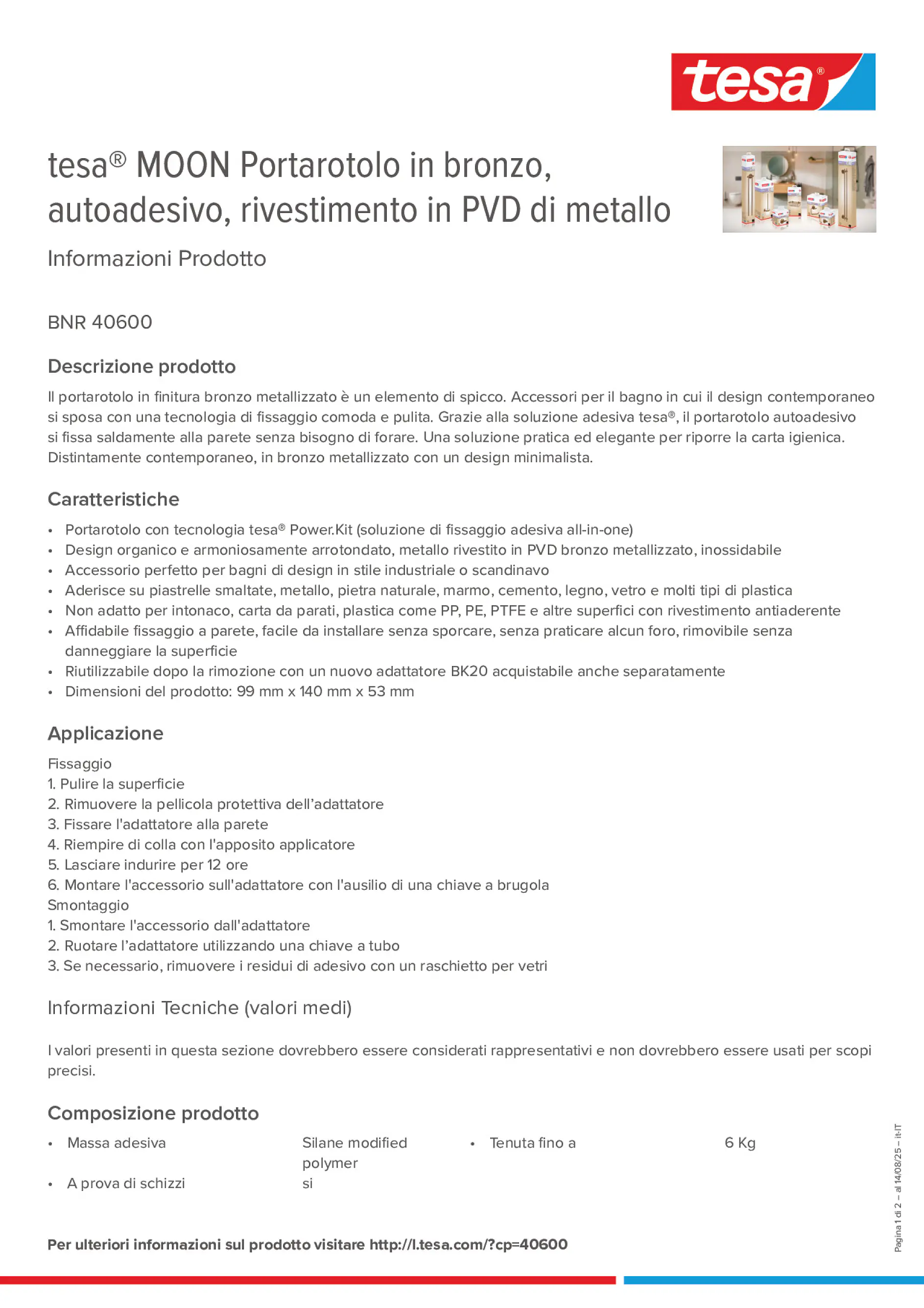 Product information_tesa® 40600_it-IT
