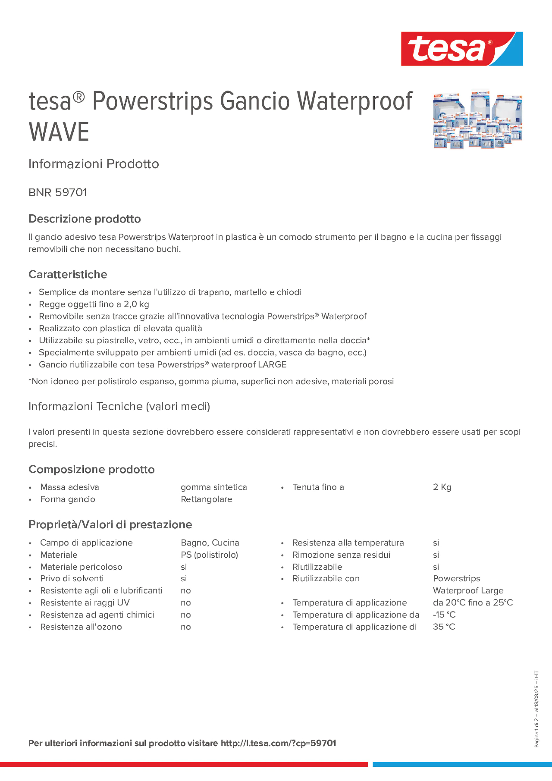 Product information_tesa® Powerstrips 59701_it-IT