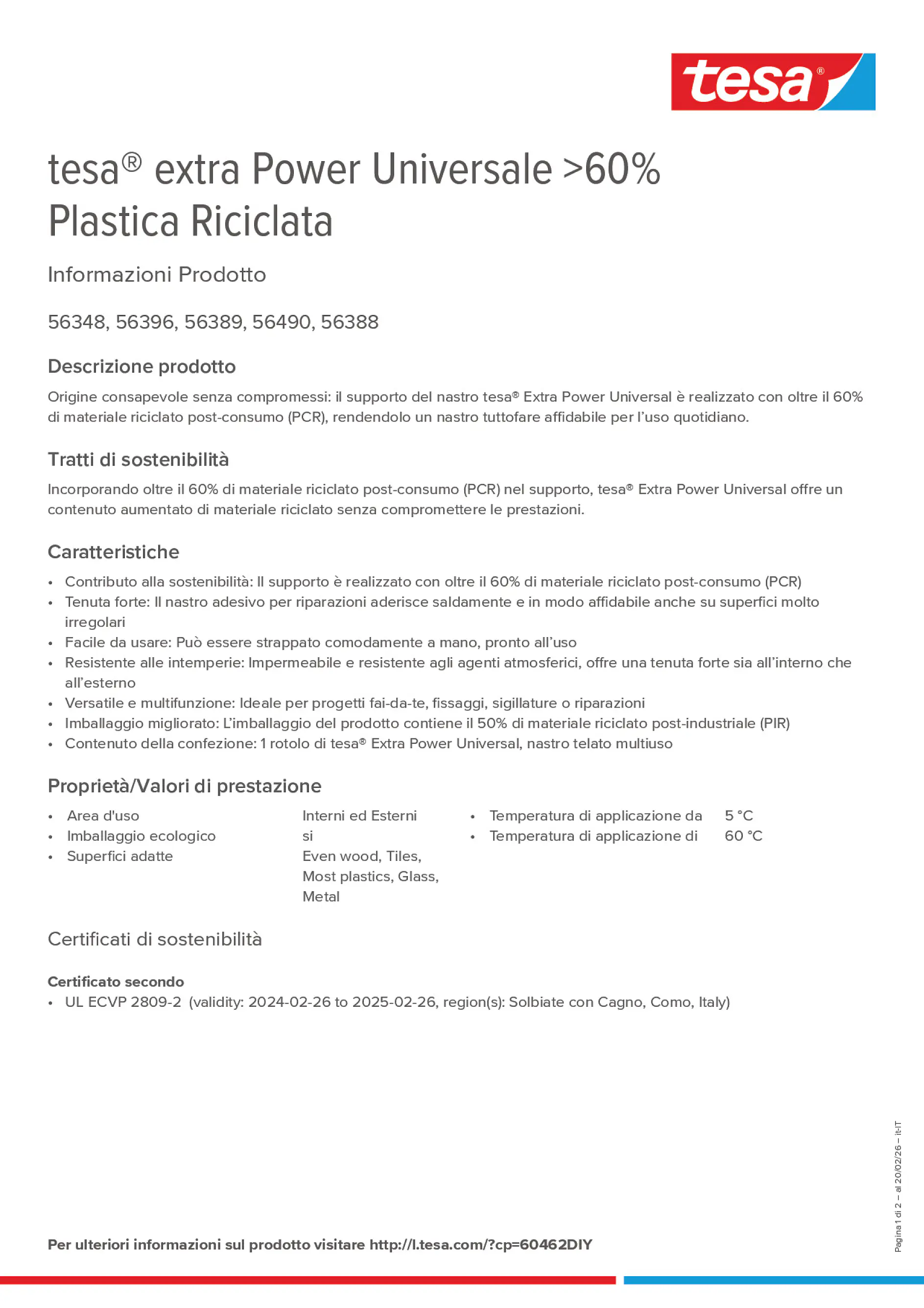 Product information_tesa® extra Power 60462DIY_it-IT