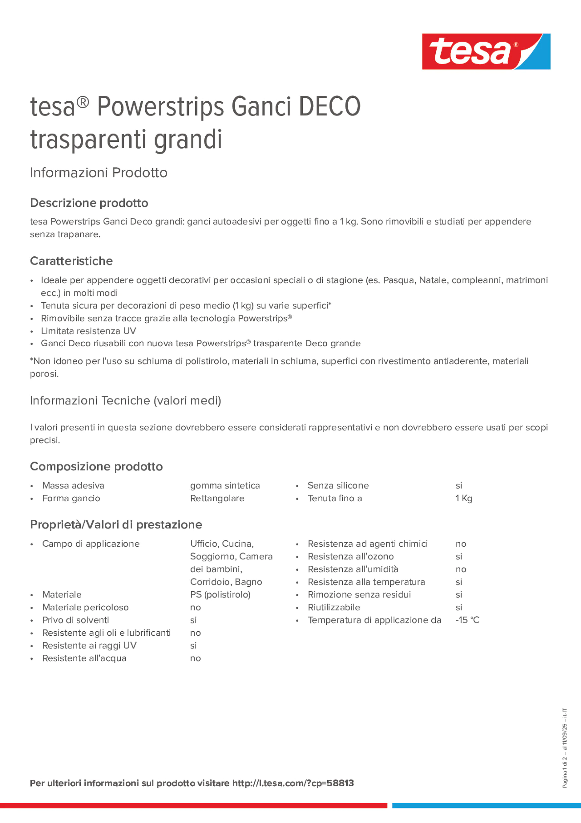 Product information_tesa® Powerstrips 58813_it-IT