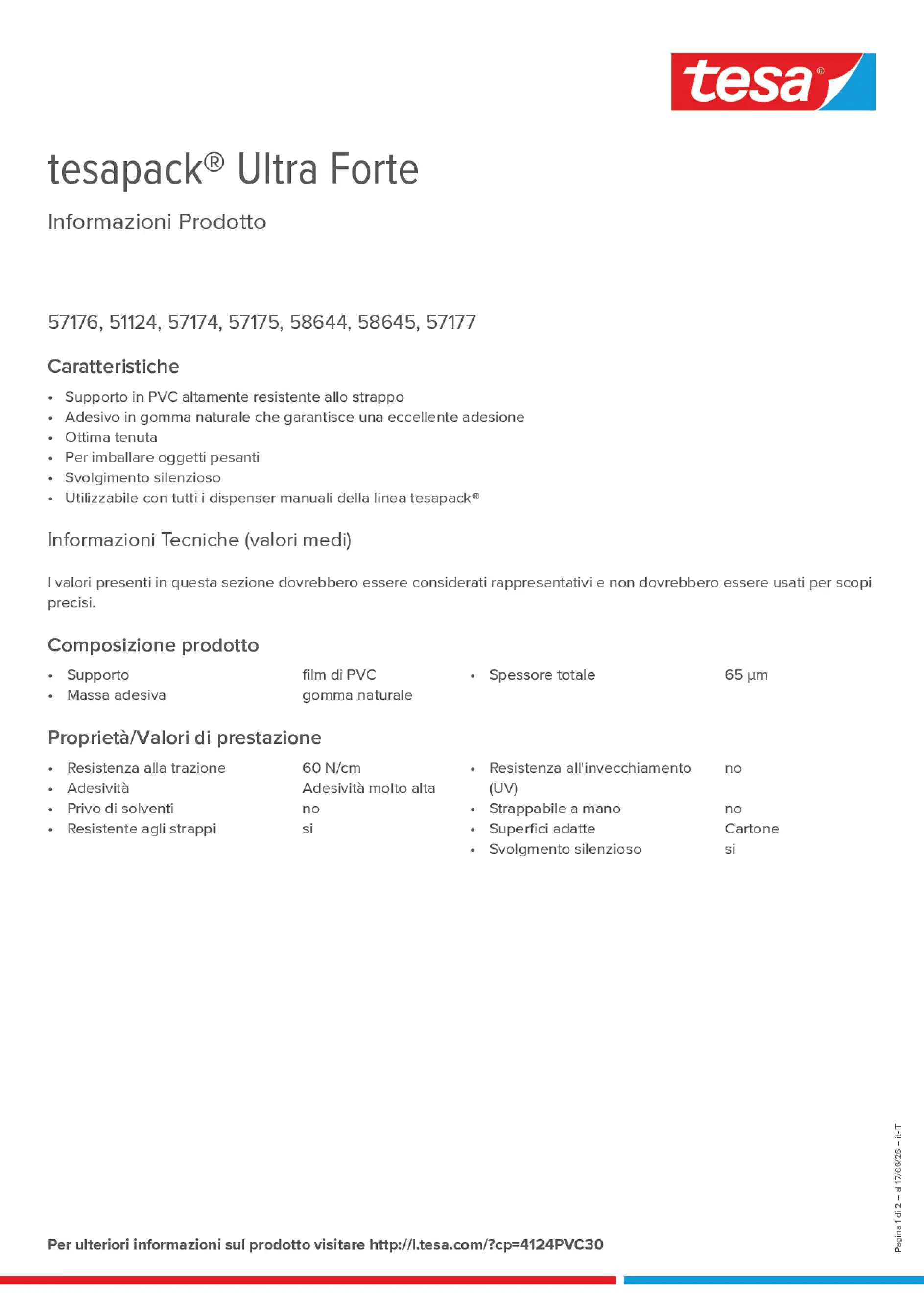 Product information_tesapack® 4124PVC30_it-IT