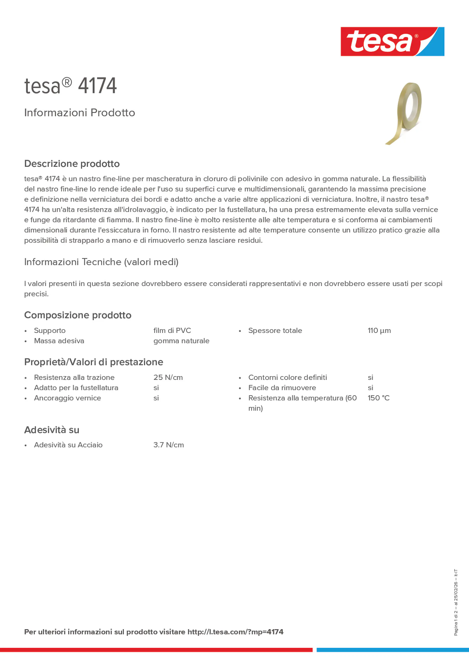Product information_tesa® 4174_it-IT