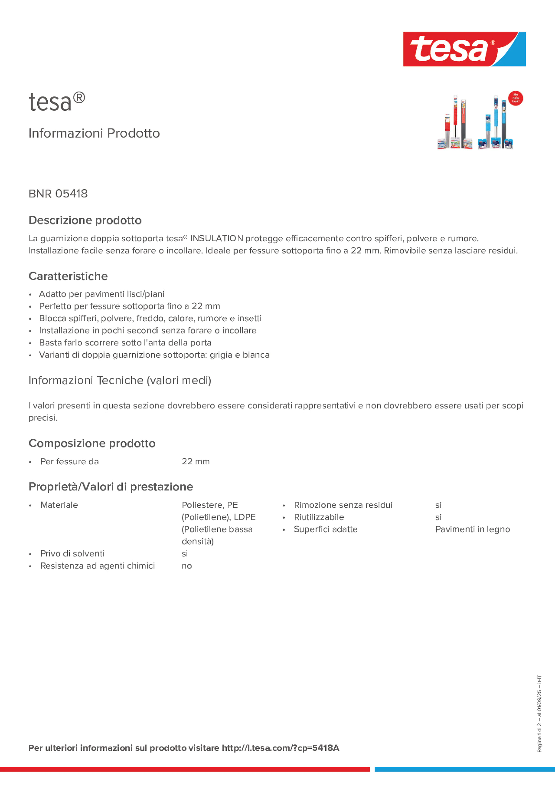 Product information_tesa® 05418_it-IT